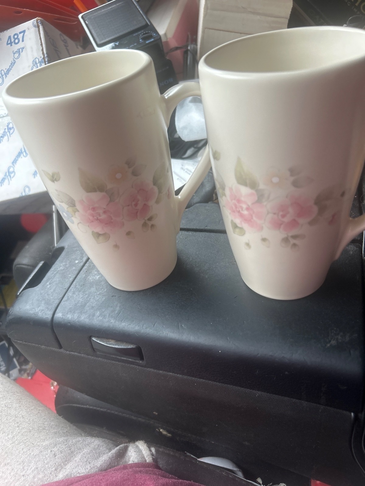 tea rose pfaltzgraff mugs 2