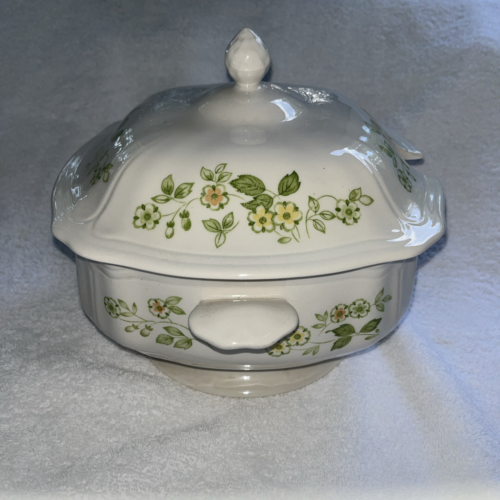 Sears Ironstone Petite Flora Soup Tureen Covered With Lid EUC Japan