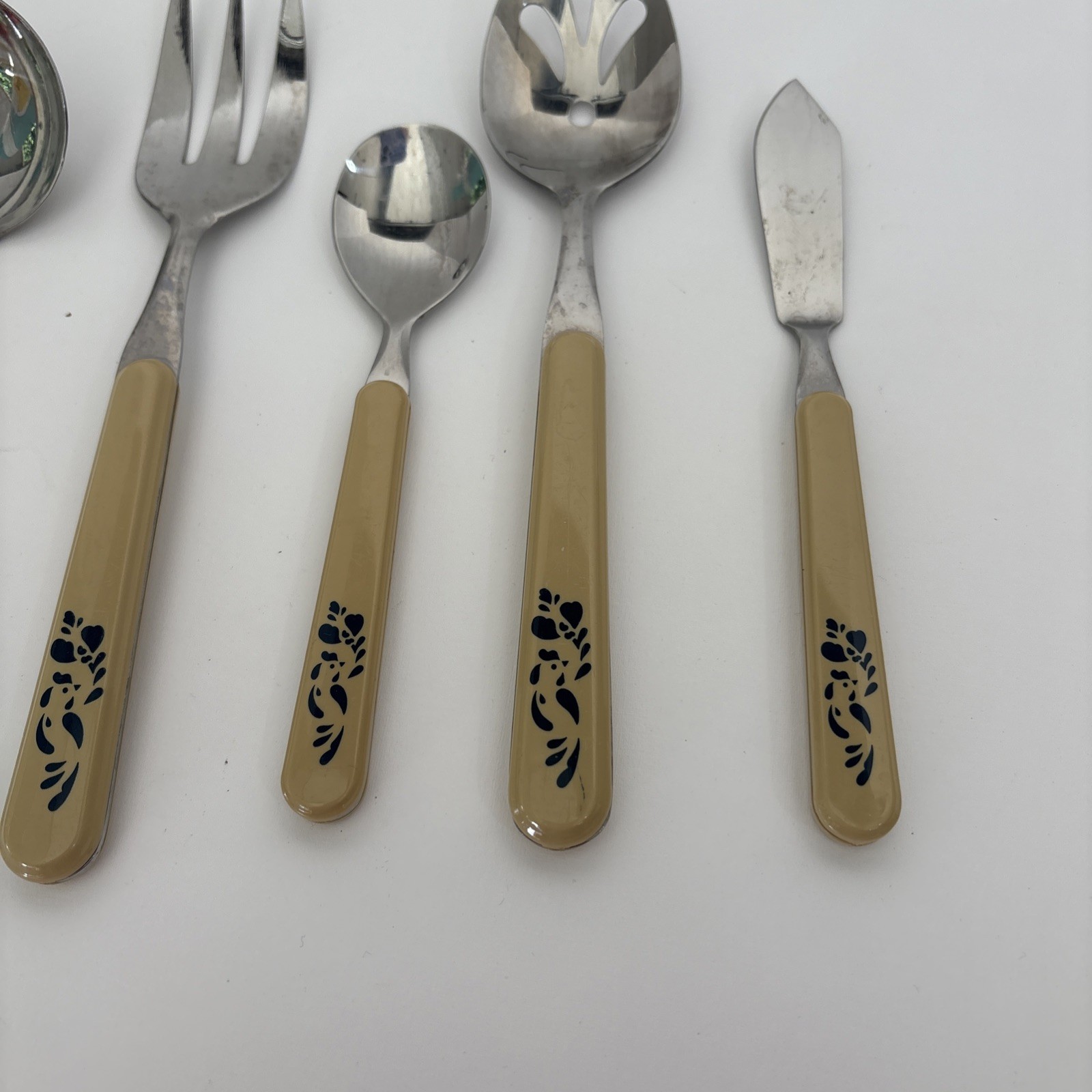 PFALTZGRAFF FOLK ART FLATWARE STAINLESS FORKS SPOONS BUTTER KNIFE