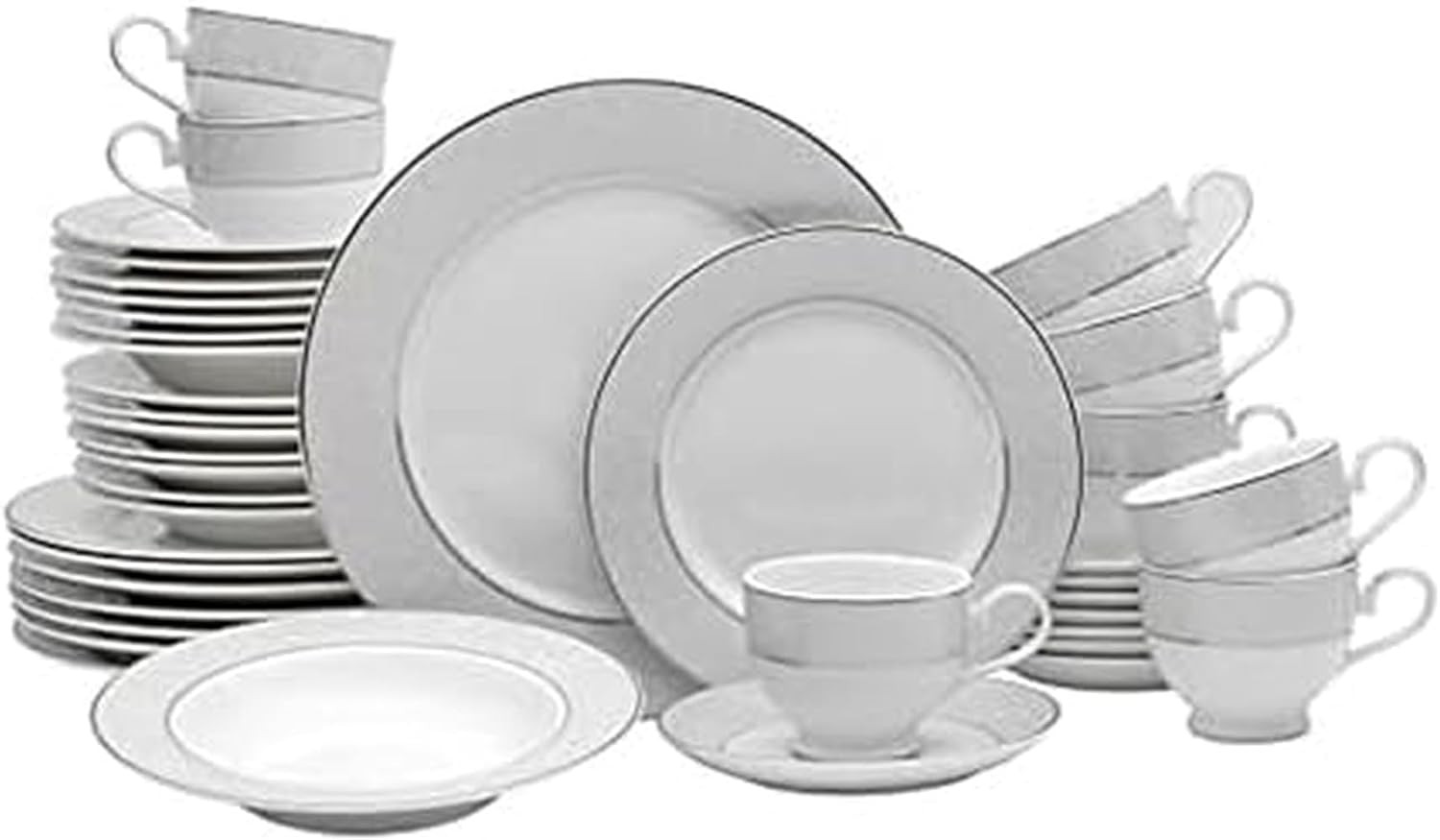 Mikasa Parchment 40 Pc Porcelain Dinnerware Set Service for 8