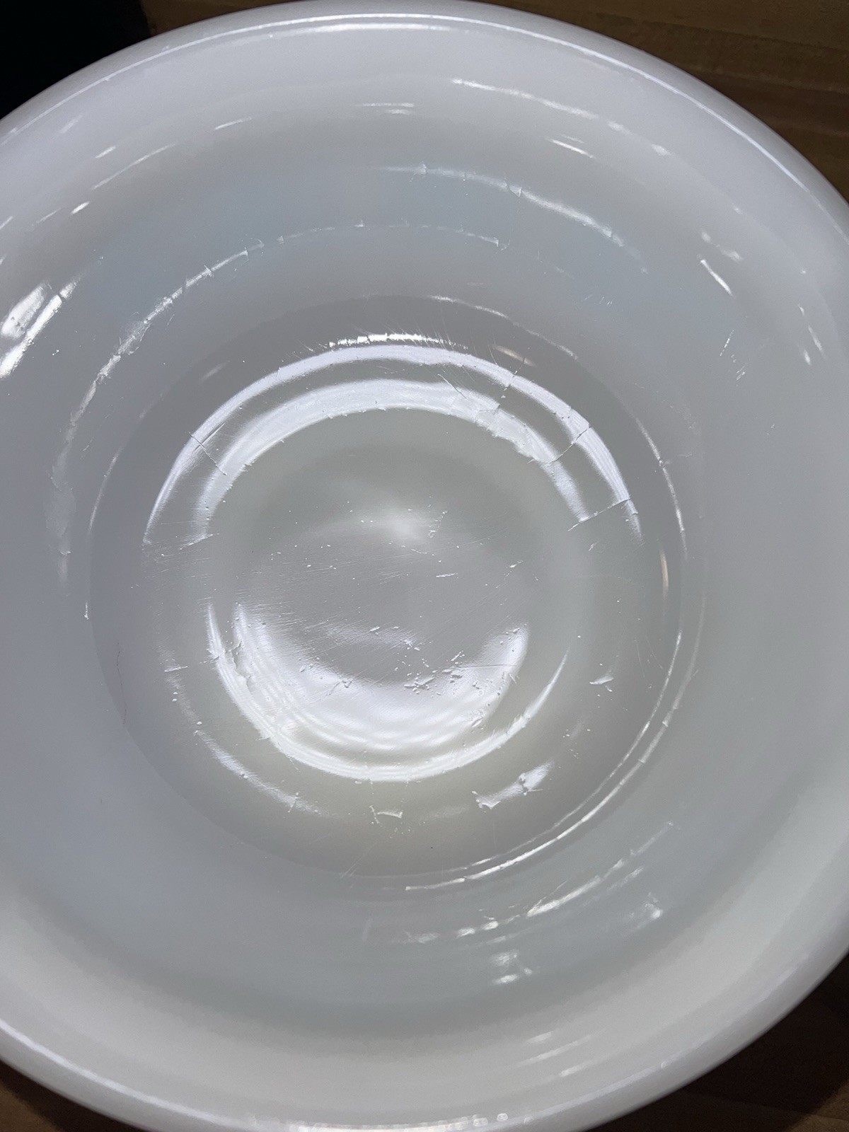 Vintage Glasbake Milk Glass Blue Thistle Flower Bowl Set Of 2 EUC 8.5 And 9”