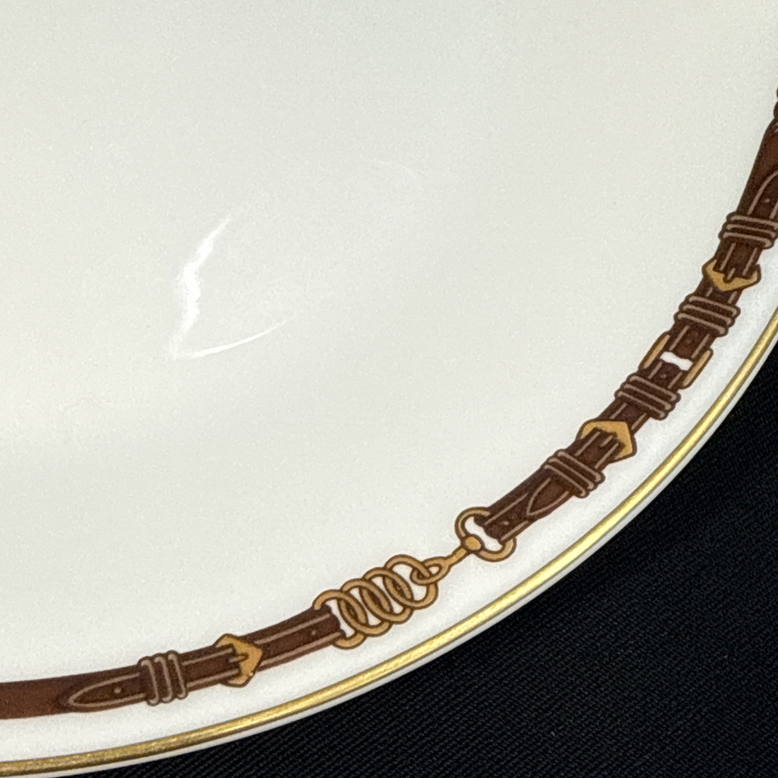 VTG 1989 Ralph Lauren Equestrian Wedgwood 7.25” x 1″ Salad/Fruit Bowl Bone China