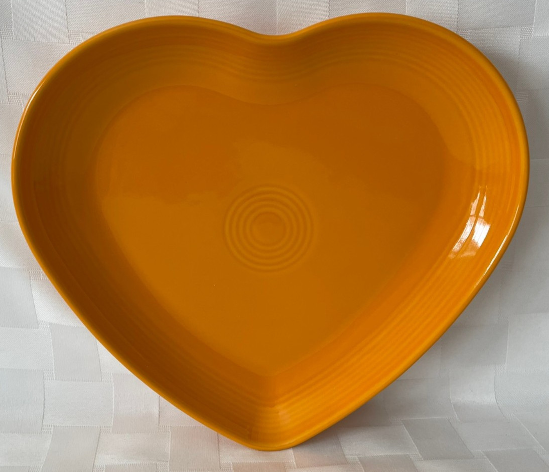 Fiesta 9″ Heart Shaped Plate 1st & 2nd Retired – CHOOSE COLOR – Valentine’s Day