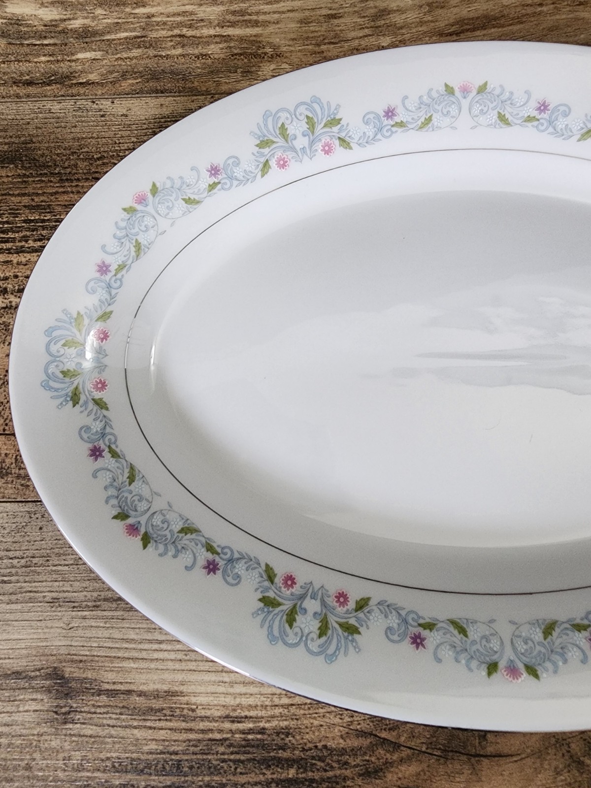 Crown Ming Fine China Windsor Platter | 14″ x 10″ x 1.5″