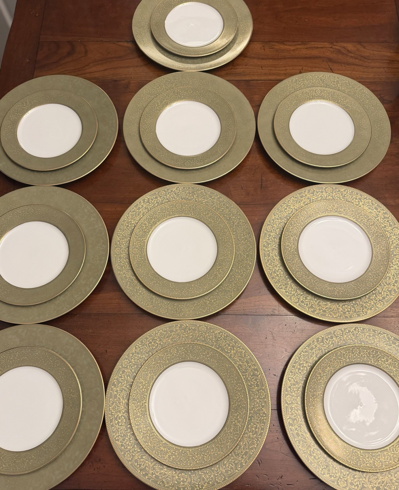 Complete 50-Pc Service for 10 Vintage Sango Japan Versailles (#3642) Fine China