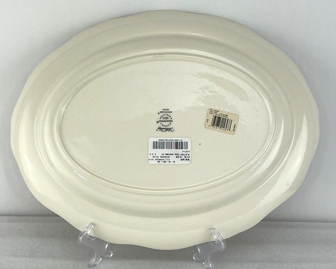 Wedgwood Williamsburg Potpourri~( 1 ) Floral Oval Serving Platter 15.5 x 12″ EUC