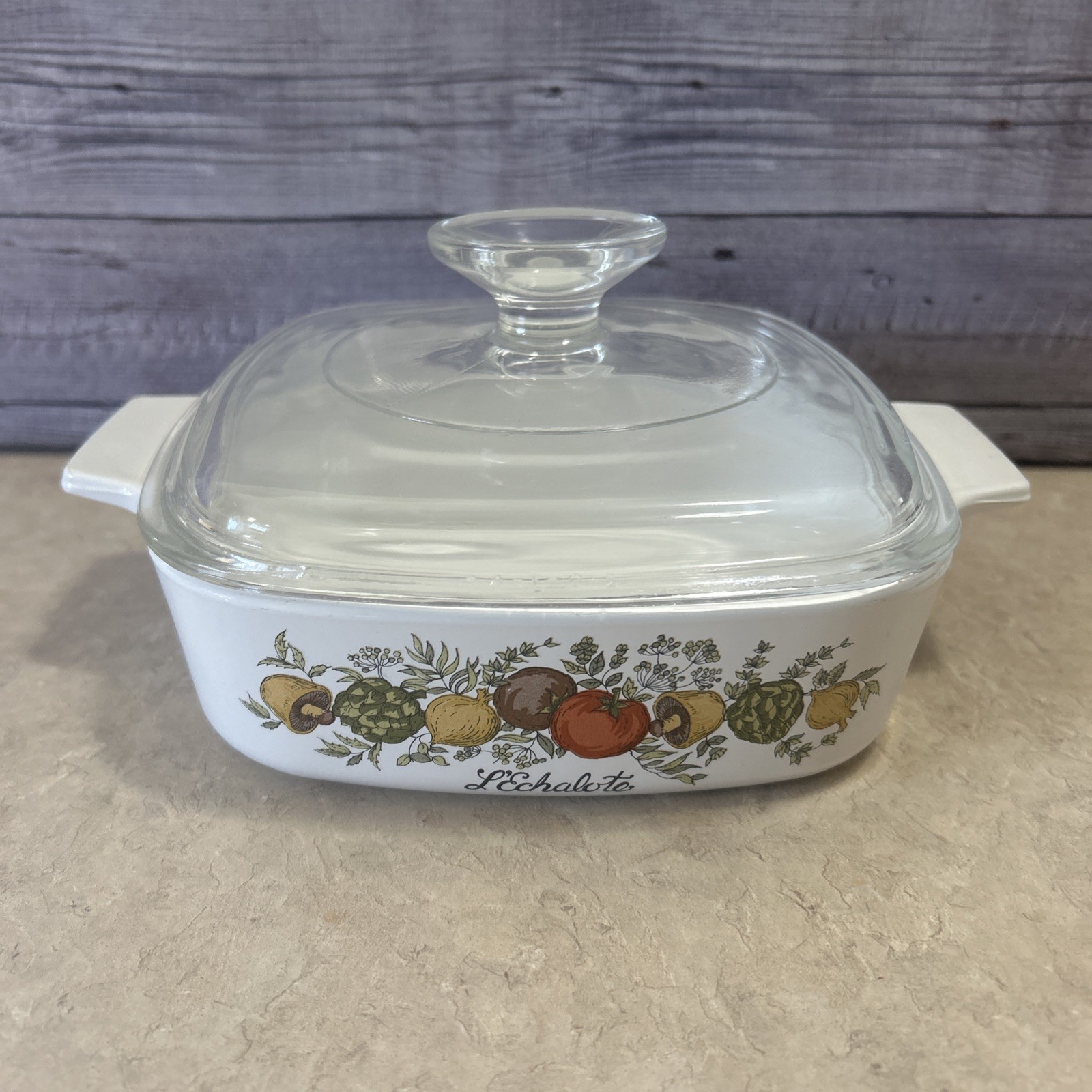 Corning Ware La Marjolaine L’Echalote Casserole Set A-1-B & A-2-B w/ Lids