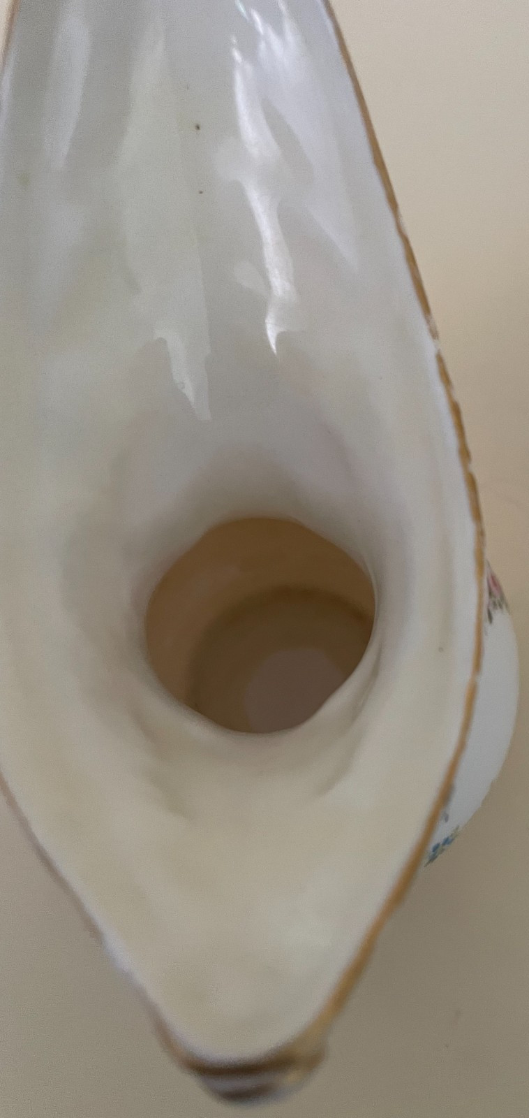 Antique Ceramic Art Company CAC American Belleek Floral Roses and Gilt Creamer