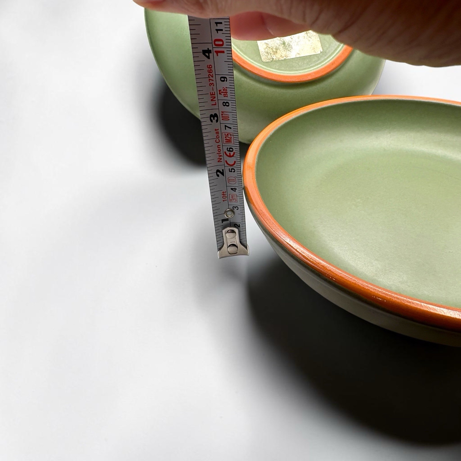 Casa Verde WSP Set Of 2 Stoneware 7.5” Bowls Terracotta w/ Green Glaze EUC HTF