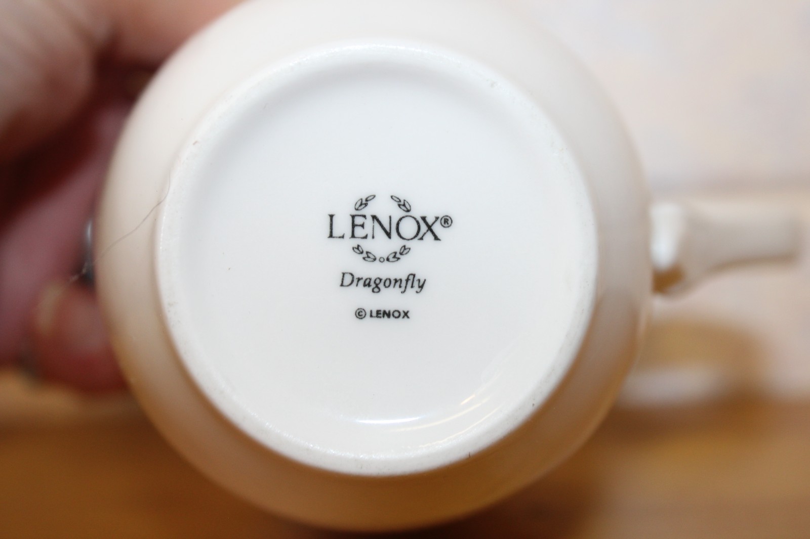 Lenox® “Dragonfly” Bone China Coffee Cup Mug with Butterfly and Bee