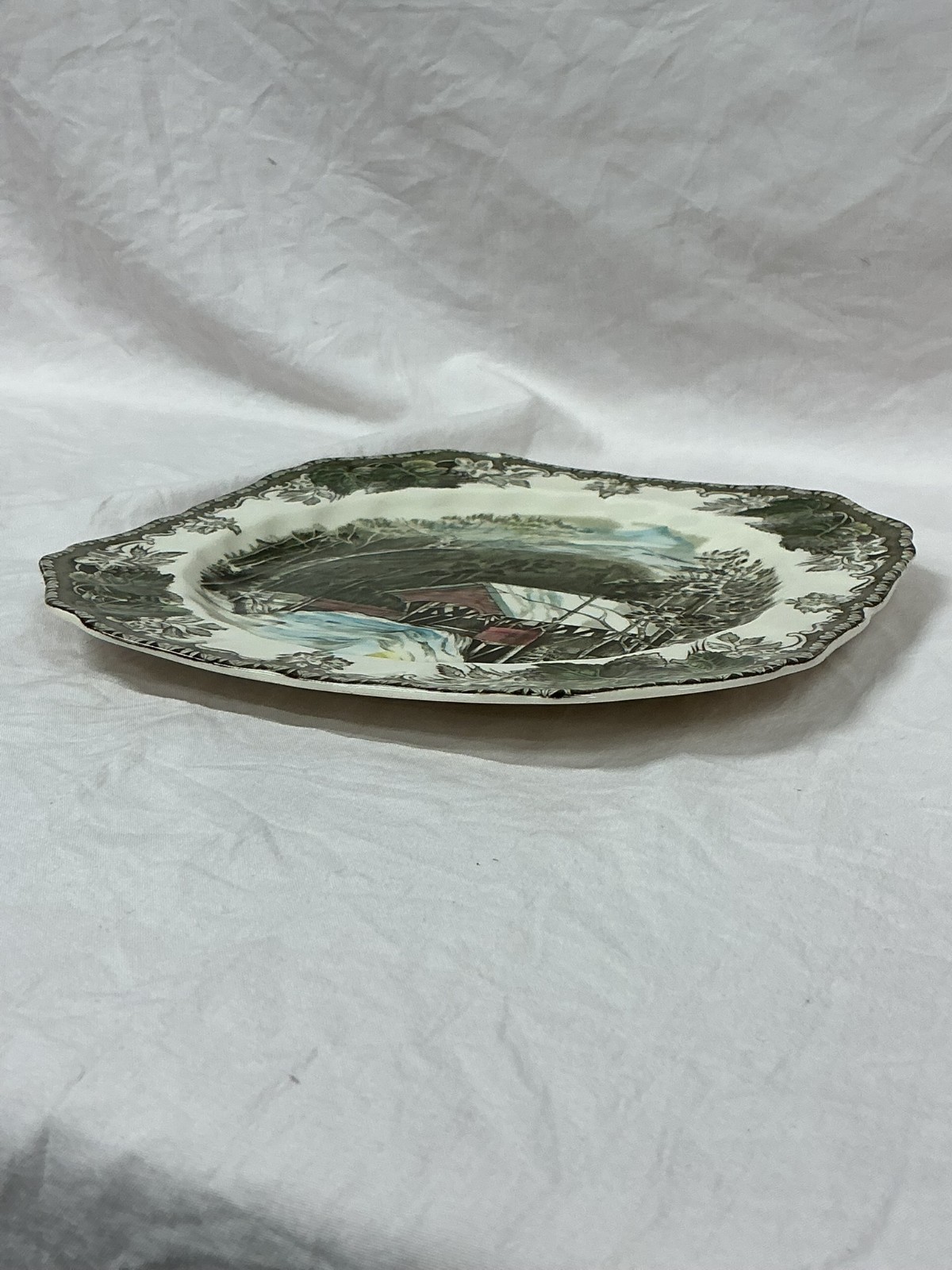 Johnson Brothers “The Friendly Village ” The Covered Bridge Salad Plate 7.5″