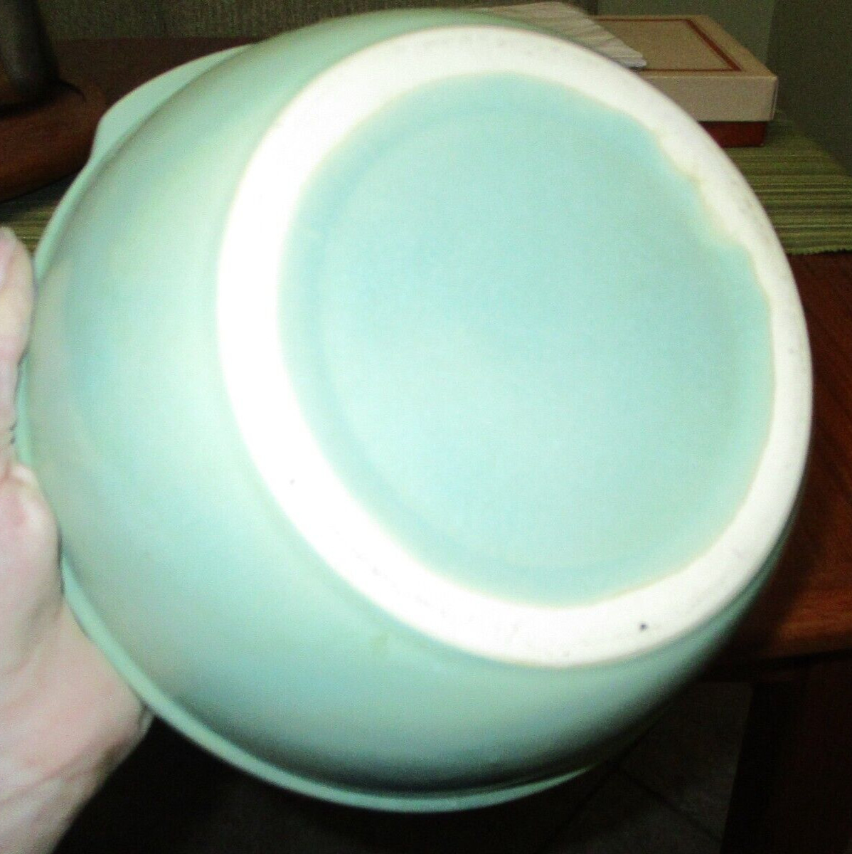 Vintage La Solana Serving Bowl Casserole Mint GREEN MCM Retro 1960s, W/ Lid, 9”