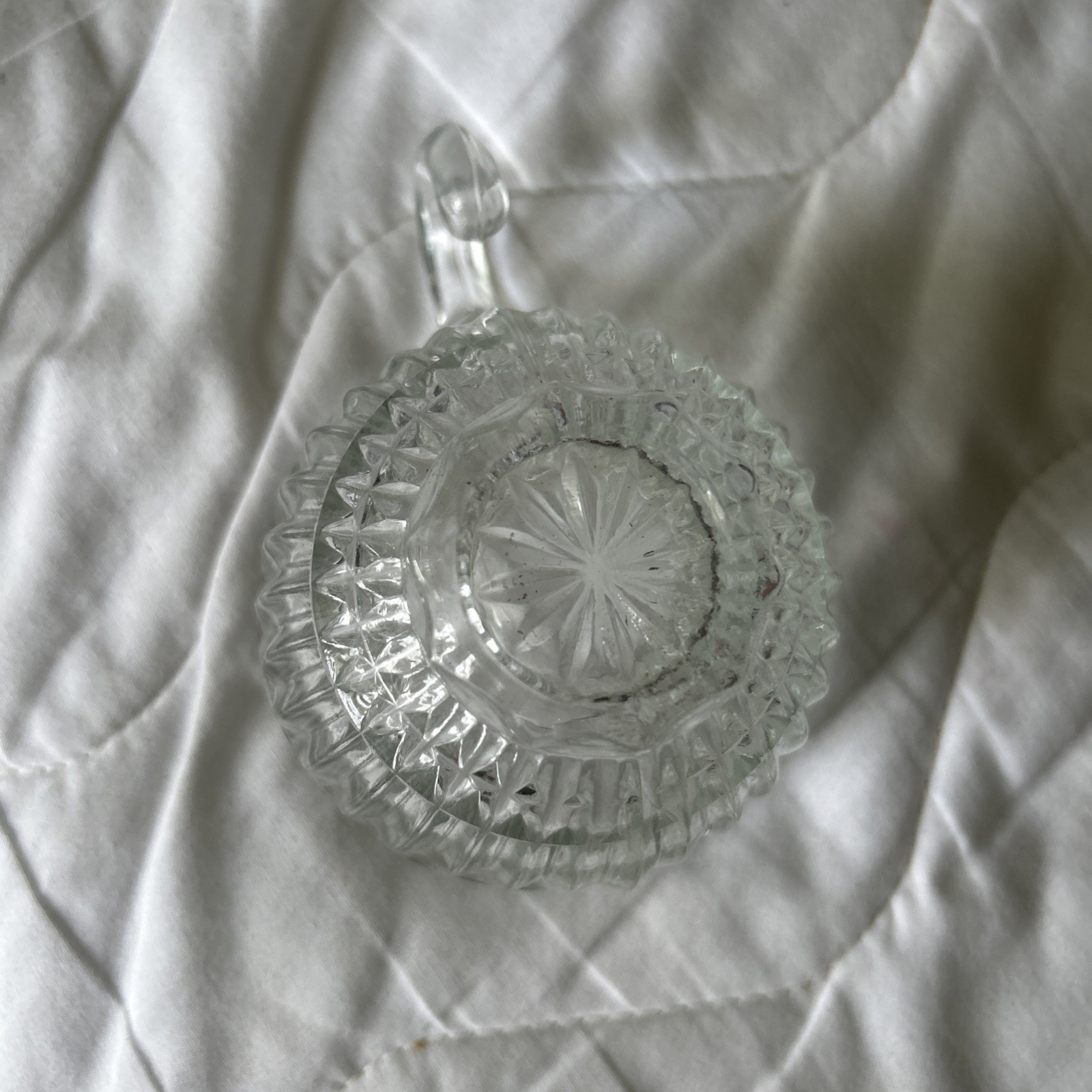 4 Vintage Glass Punch Bowl Cups Indiana Lancaster Colony Royal Drape Pattern