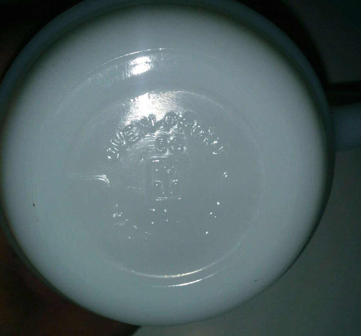 Vintage 1980 Strawberry Shortcake Mug Cup Milk Glass Anchor Hocking Fire King