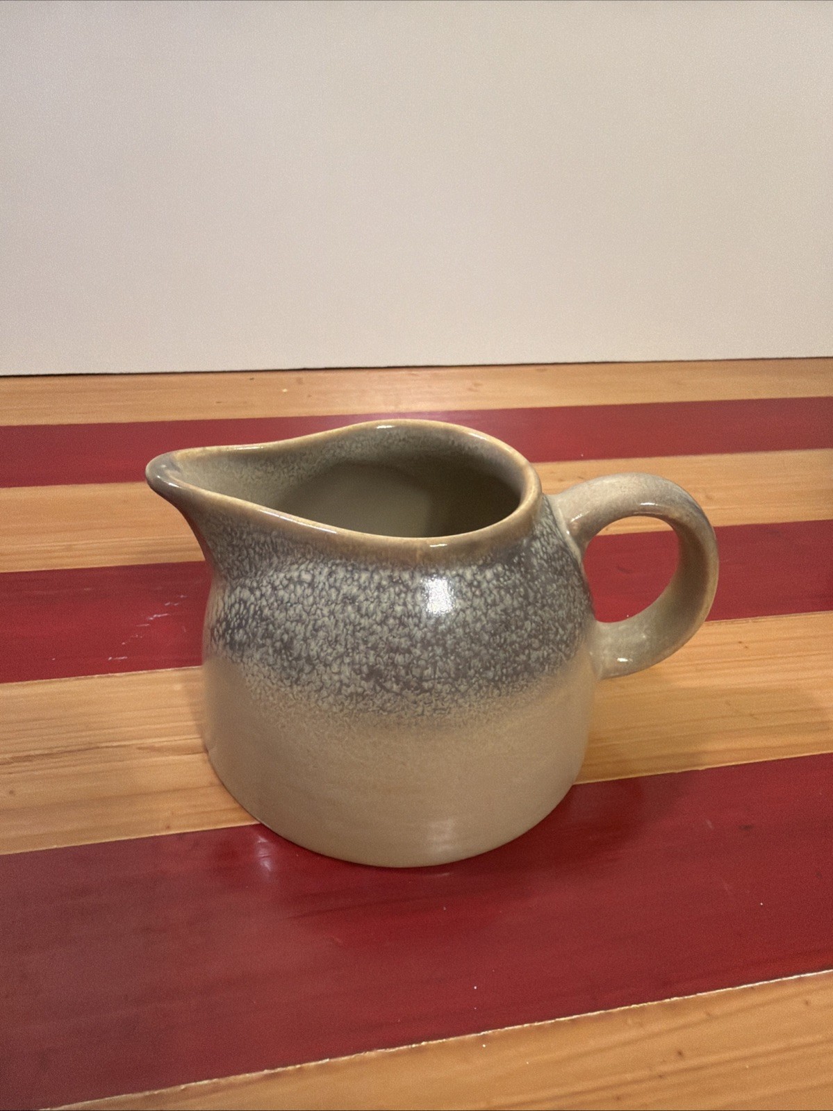 EVOLUTION ~ Dudson Glazed Tan Blue Gray Pottery Pitcher England Stoneware