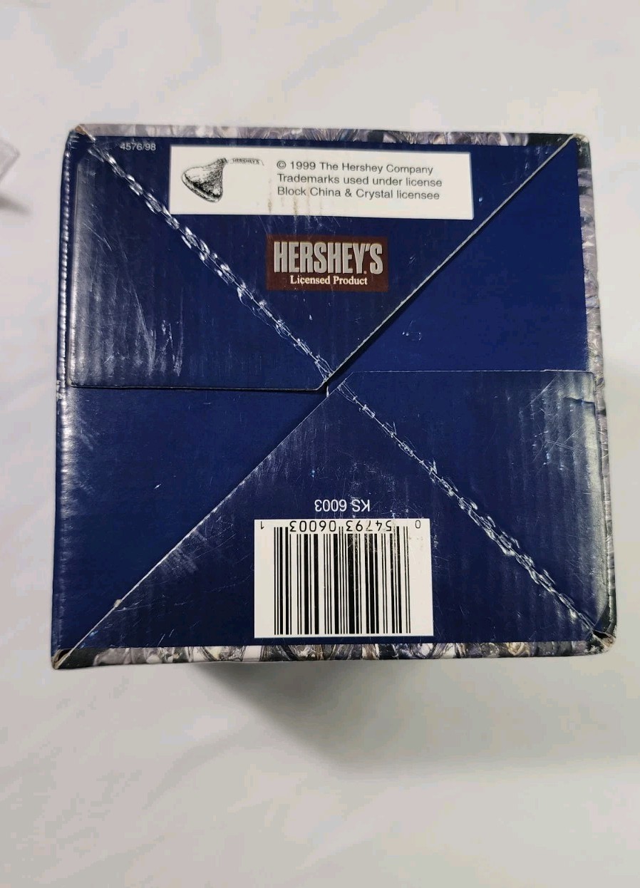 BEAUTIFUL Vintage BLOCK CRYSTAL Hershey’s Kiss Candy Dish 1999 MADE IN THE USA