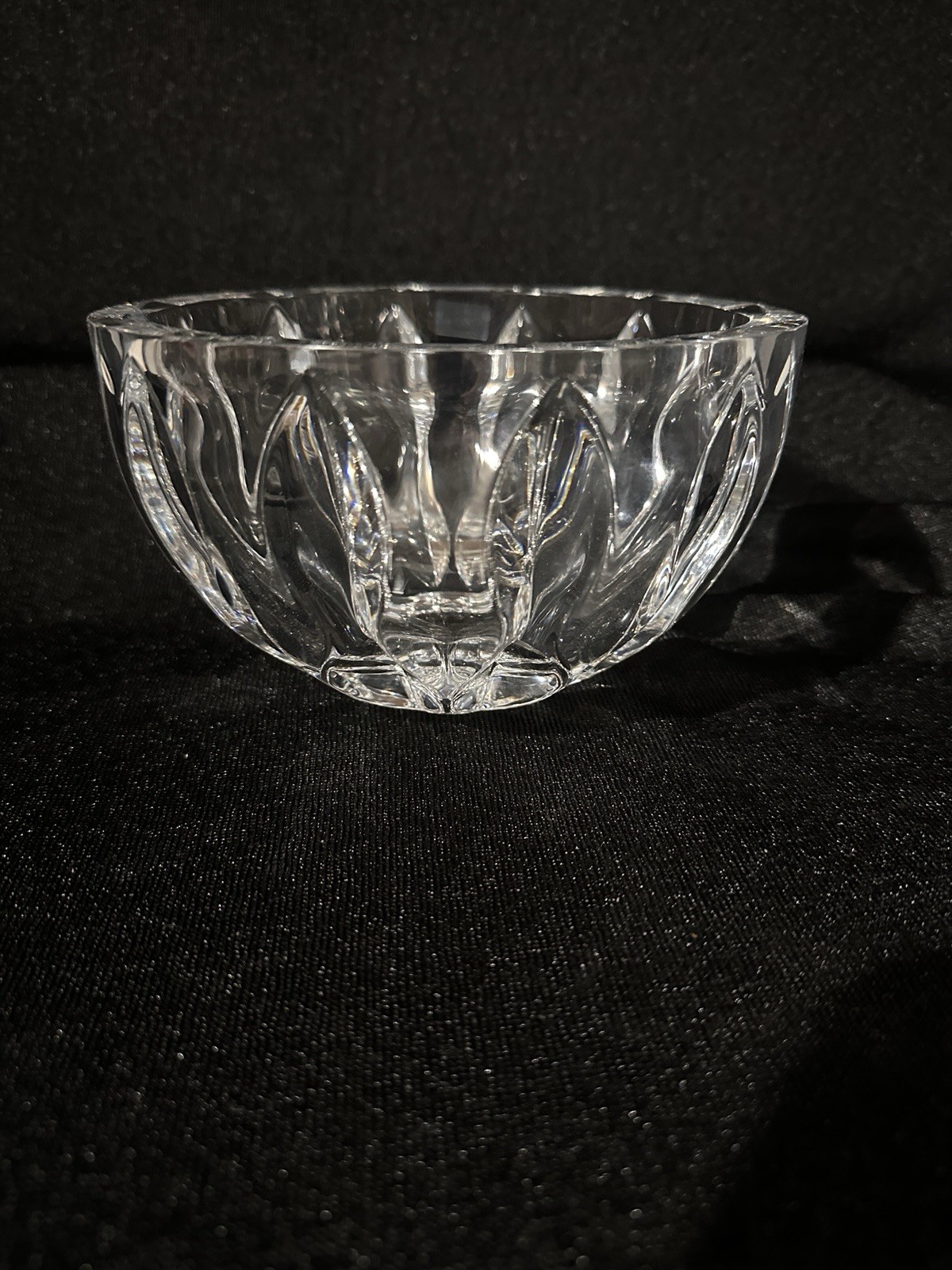 Reed & Barton Equinox 4×7”Crystal Bowl Sticker Mark On Bottom Slovenia