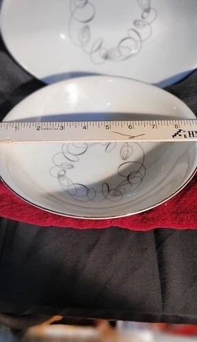 Tempo Dishes By Meito Japan 9″ Round Bowl & Oval Serving Platter  Set of 2 MCM