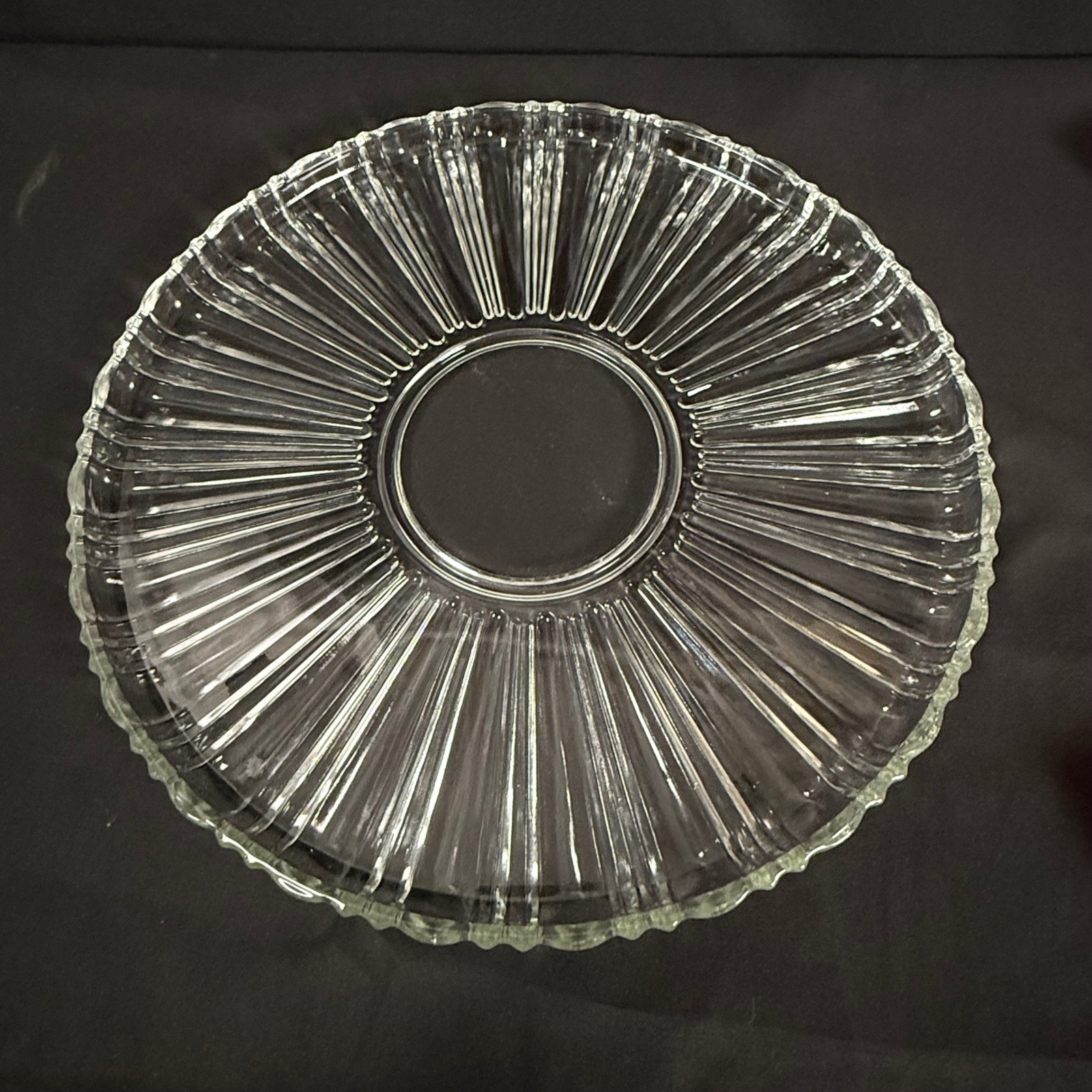 Anchor Hocking Old Cafe Royal Ruby Red Glass 8pc Lazy Susan Relish Tray VTG 30s