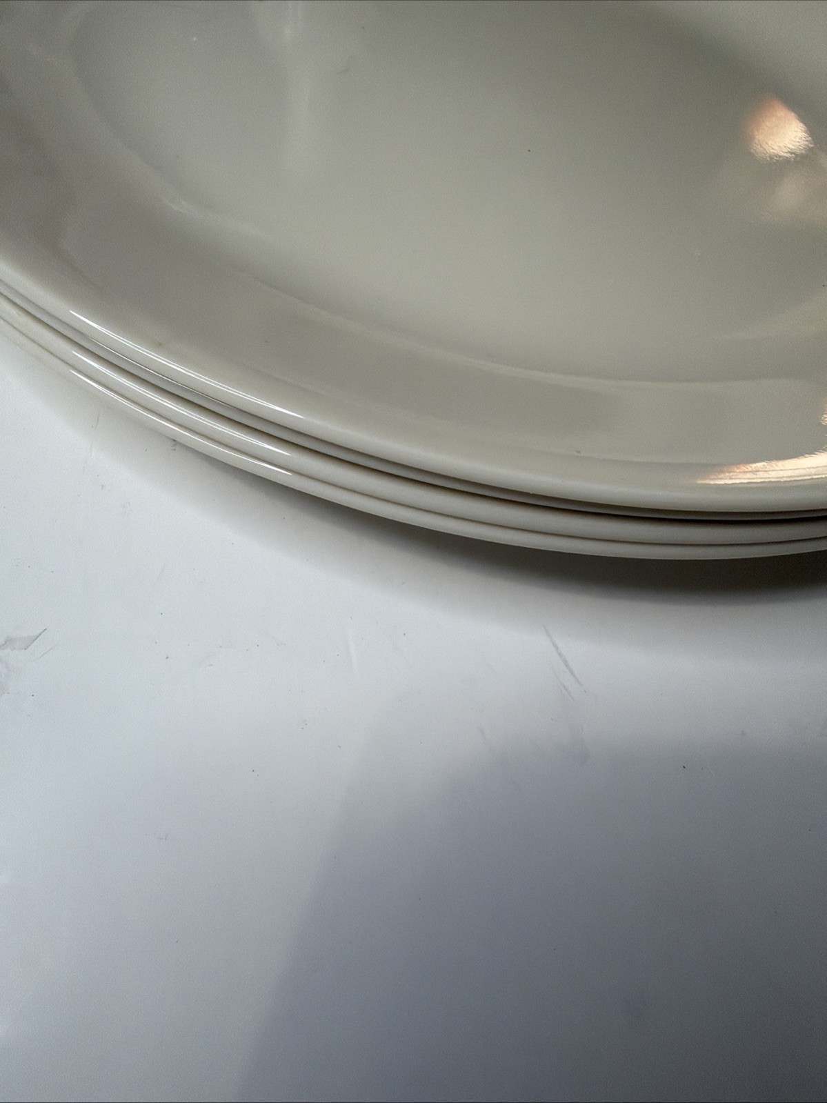 Set Or 4 Corelle SANDSTONE Dinner Plates Beige 10.25″