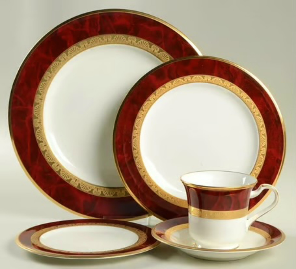 NORITAKE HEMINGWAY #4733 Beautiful Bone China Dinner Set w/Servers (219 pc.) NEW