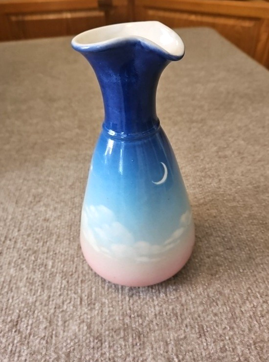 Pye In The Sky Pottery Pitcher Signed Shorba 1985 Dusk Marked Signed 9″