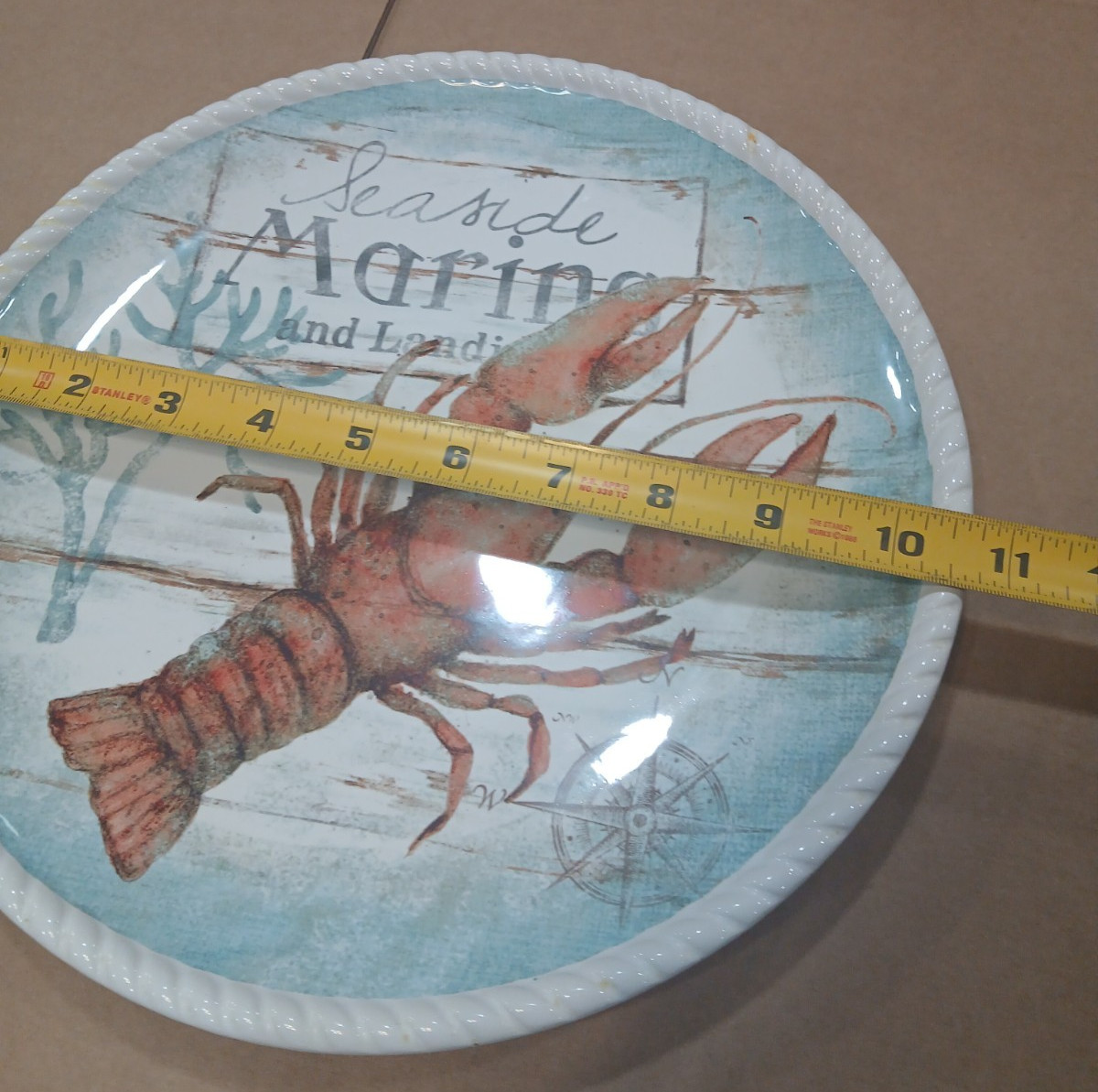 Certified International – Beach Cottage – Coastal – Dinner Plate – Lobster