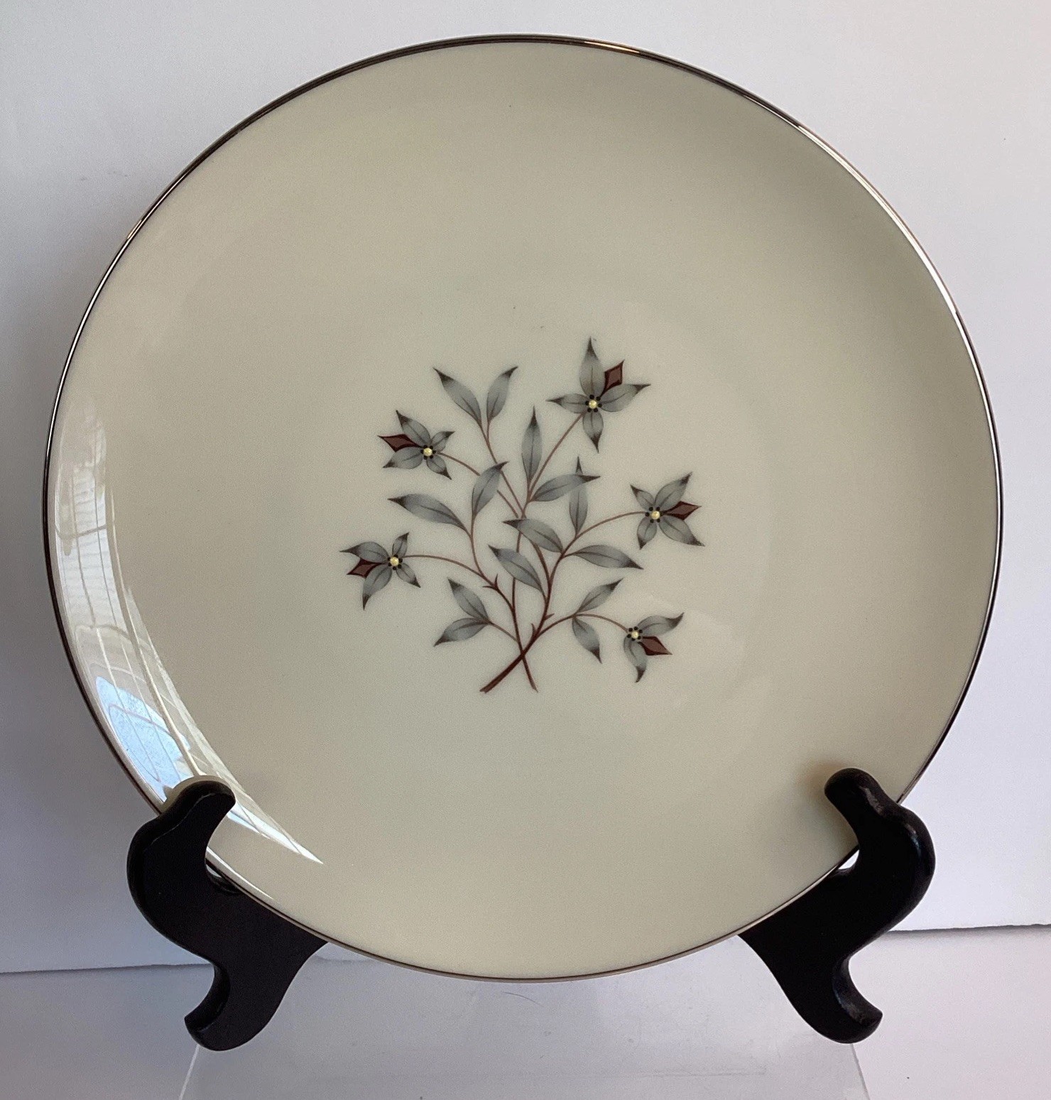 LENOX CHINA “PRINCESS” 7 7/8″ SALAD PLATE – PLATINUM BAND – MINT – RARELY USED