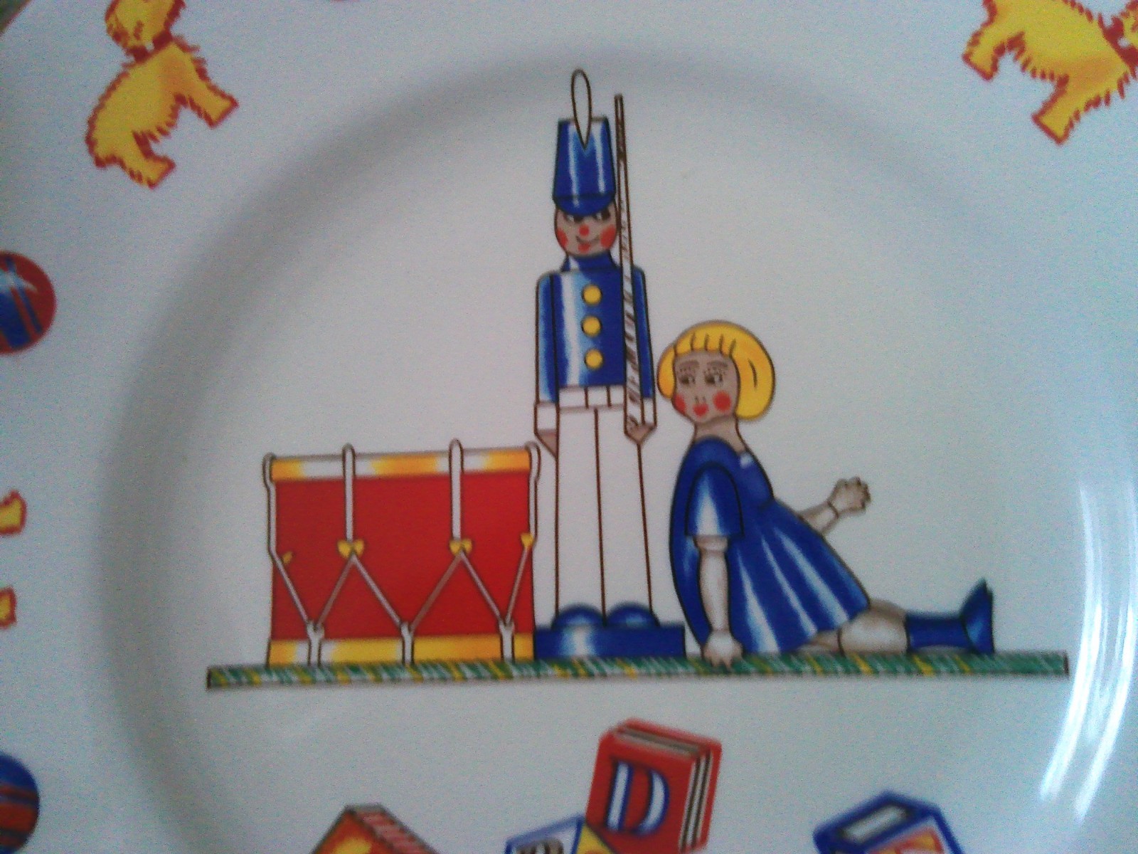 Vintage Tiffany Toys 3-Piece China Child’s Infant’s Dish Set 1992 Plate Bowl Mug