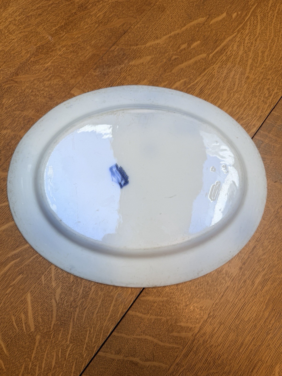 Davenport ‘Osborne’ Aesthetic Movement Flow Blue 15.5” Platter Very Nice!