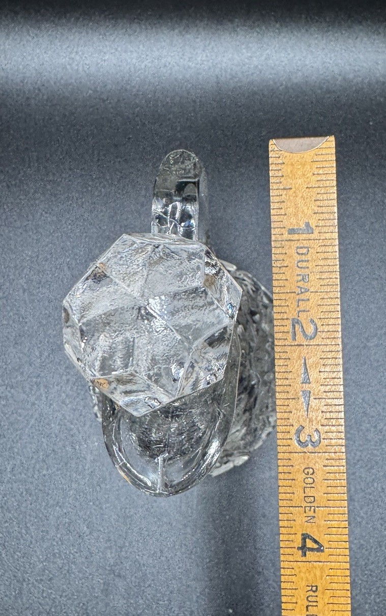 Antique New Martinsville No. 500 Wetzel Glass Cruet EAPG Manganese Glow 1905