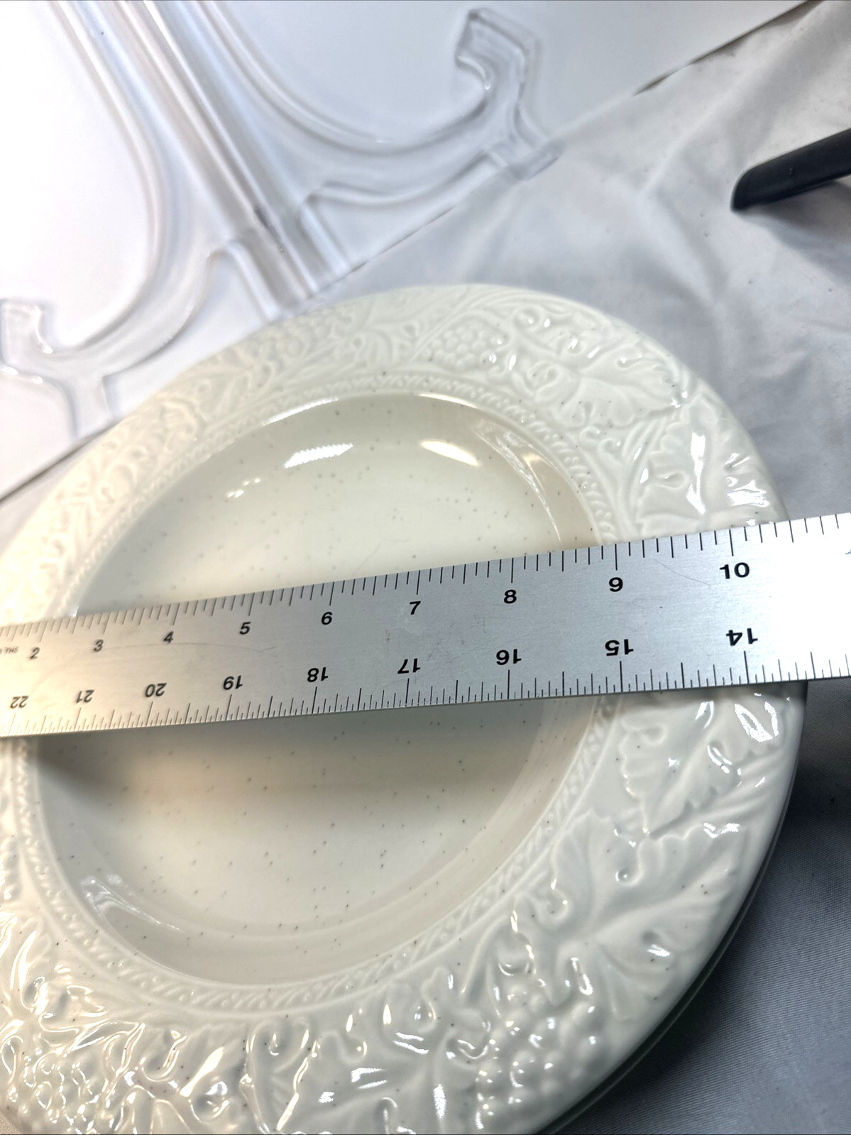 VTG Pair of WEDGWOOD Pasta/Soup Bowl English Terrace Stone Japan 1999 10.25” EVC