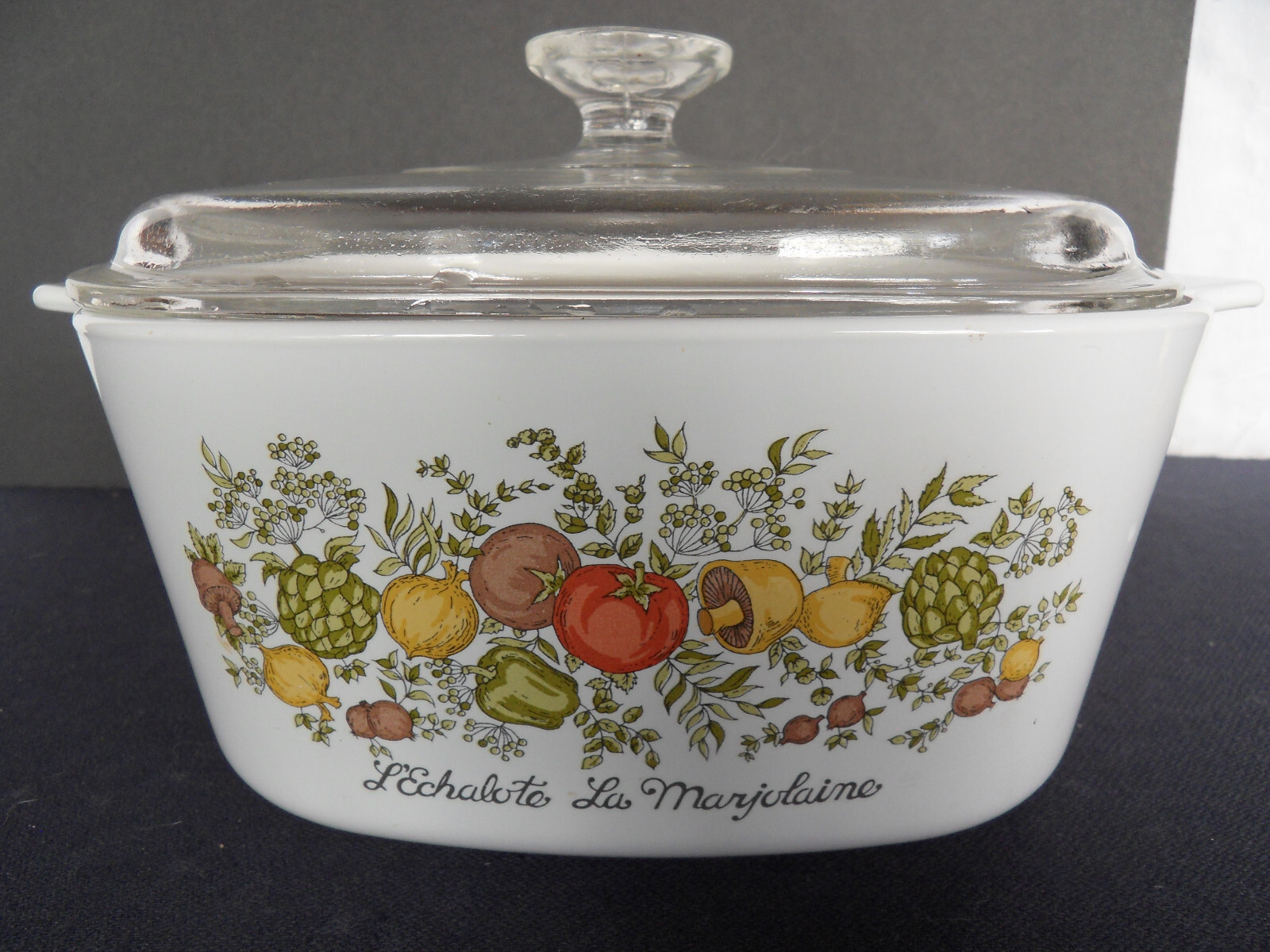 Vintage CORNING WARE L’Echalote La Marjolaine 3 Liter /3 quart raised script