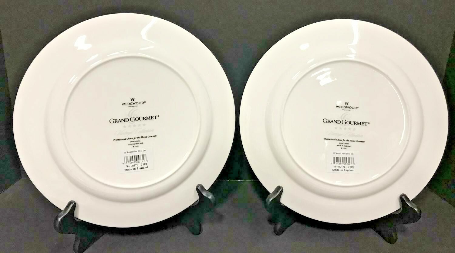 Wedgwood Grand Gourmet Vintage Collection Silver Oak Cabernet Plate New