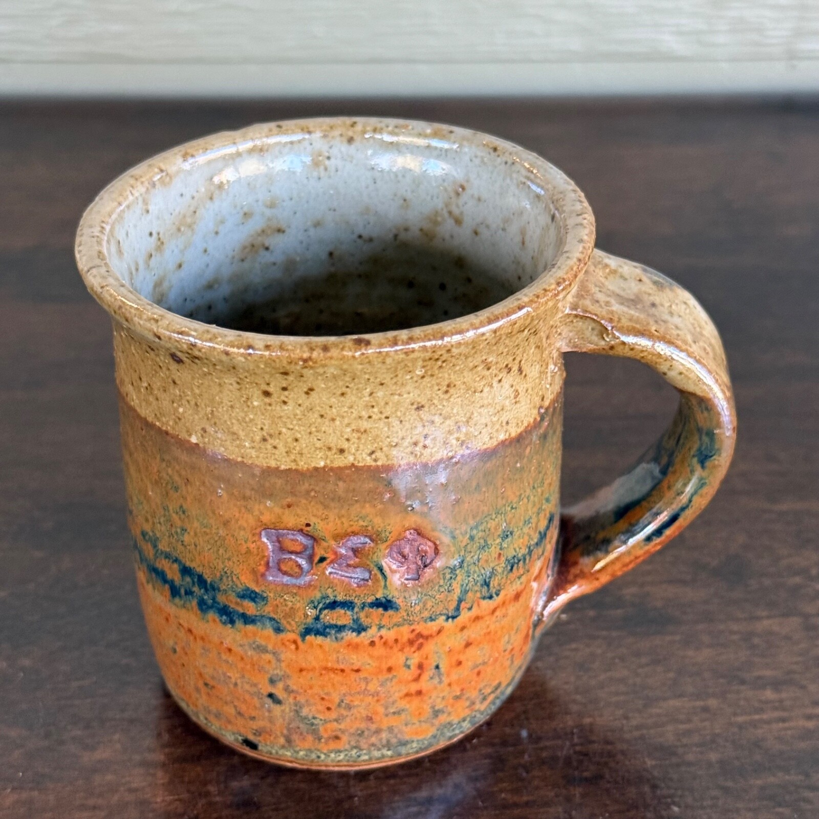 Vintage Barry Jepson Studio Art Pottery Coffee Mug 1978 Beta Sigma Phi Kansas