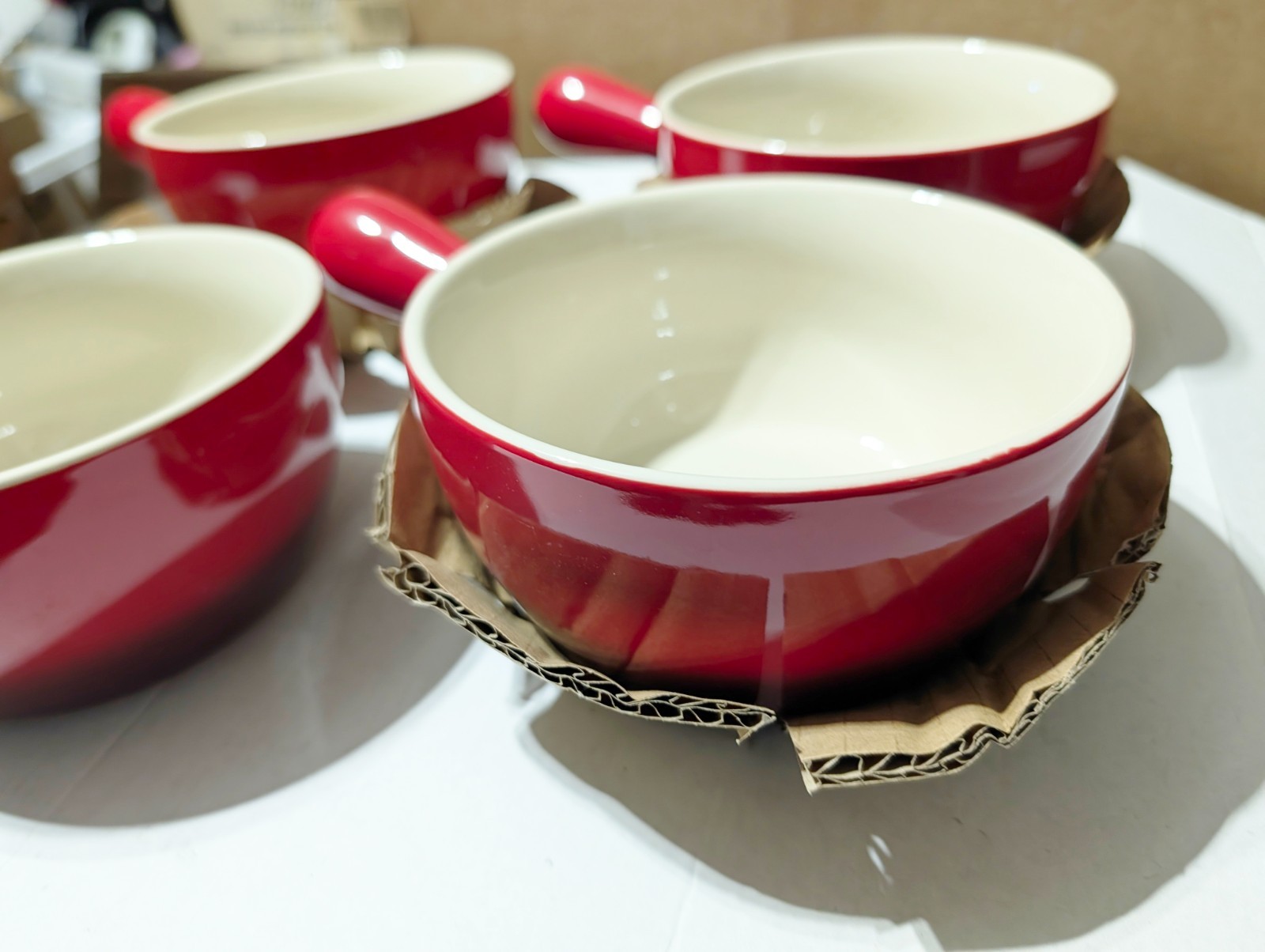 Kook French Onion Soup Bowls, French Onion Crocks, Bowl with Handles, Set of 4