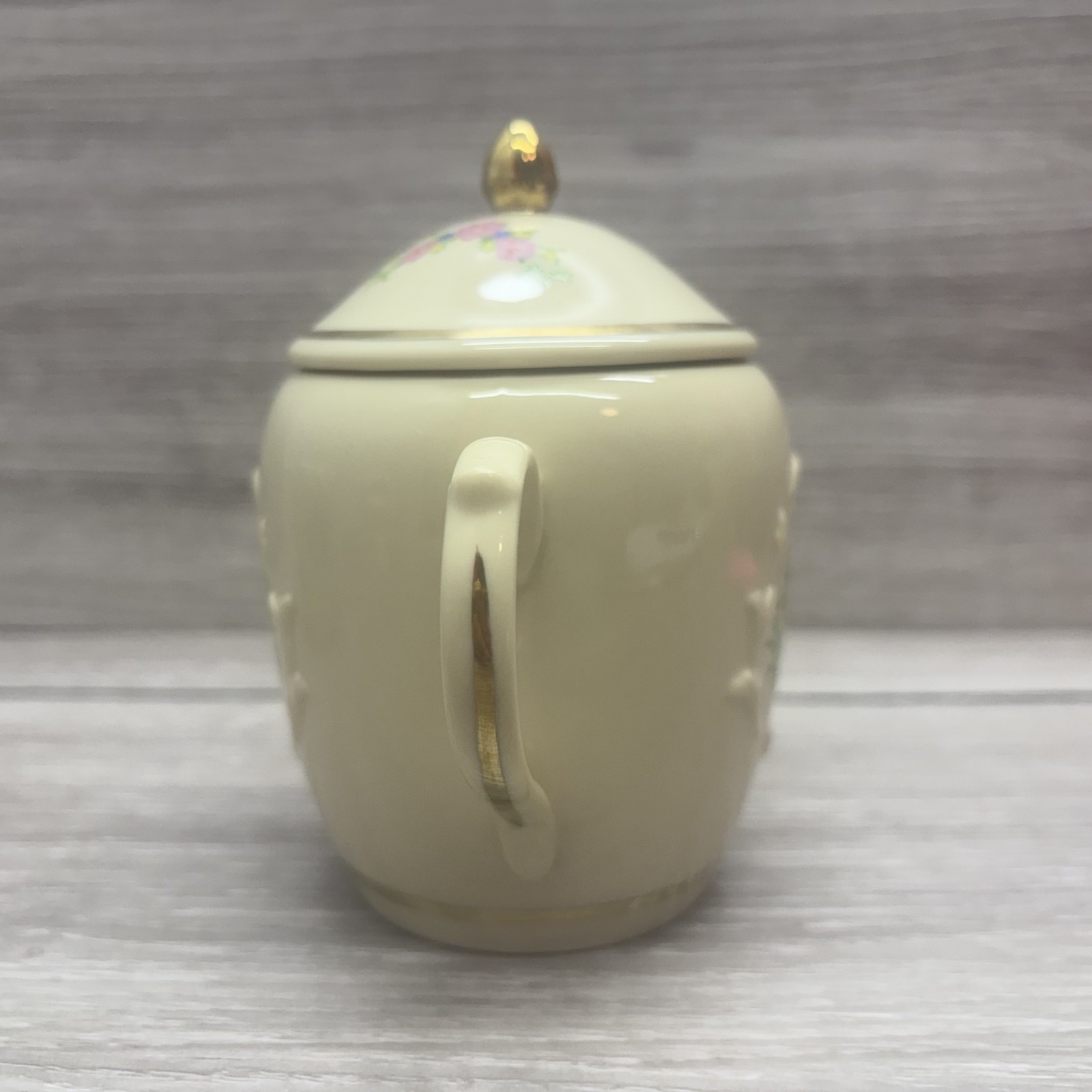 1995 Lenox Spice Garden Creamer & Sugar Bowl with Lid Y0011