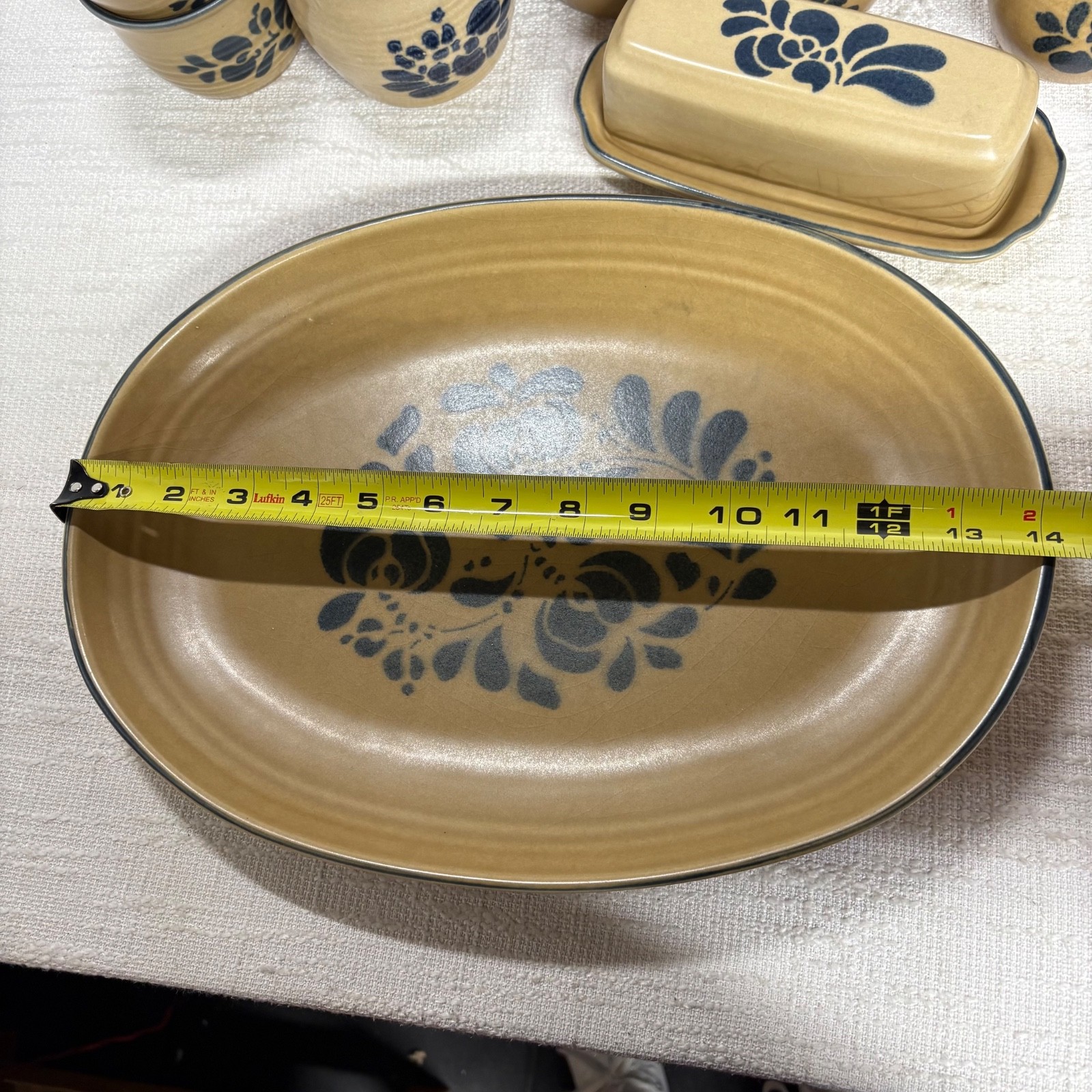 VTG Pfaltzgraff Folk Art Dinnerware Plates Dishes Mugs cream sugar butter CHOOSE
