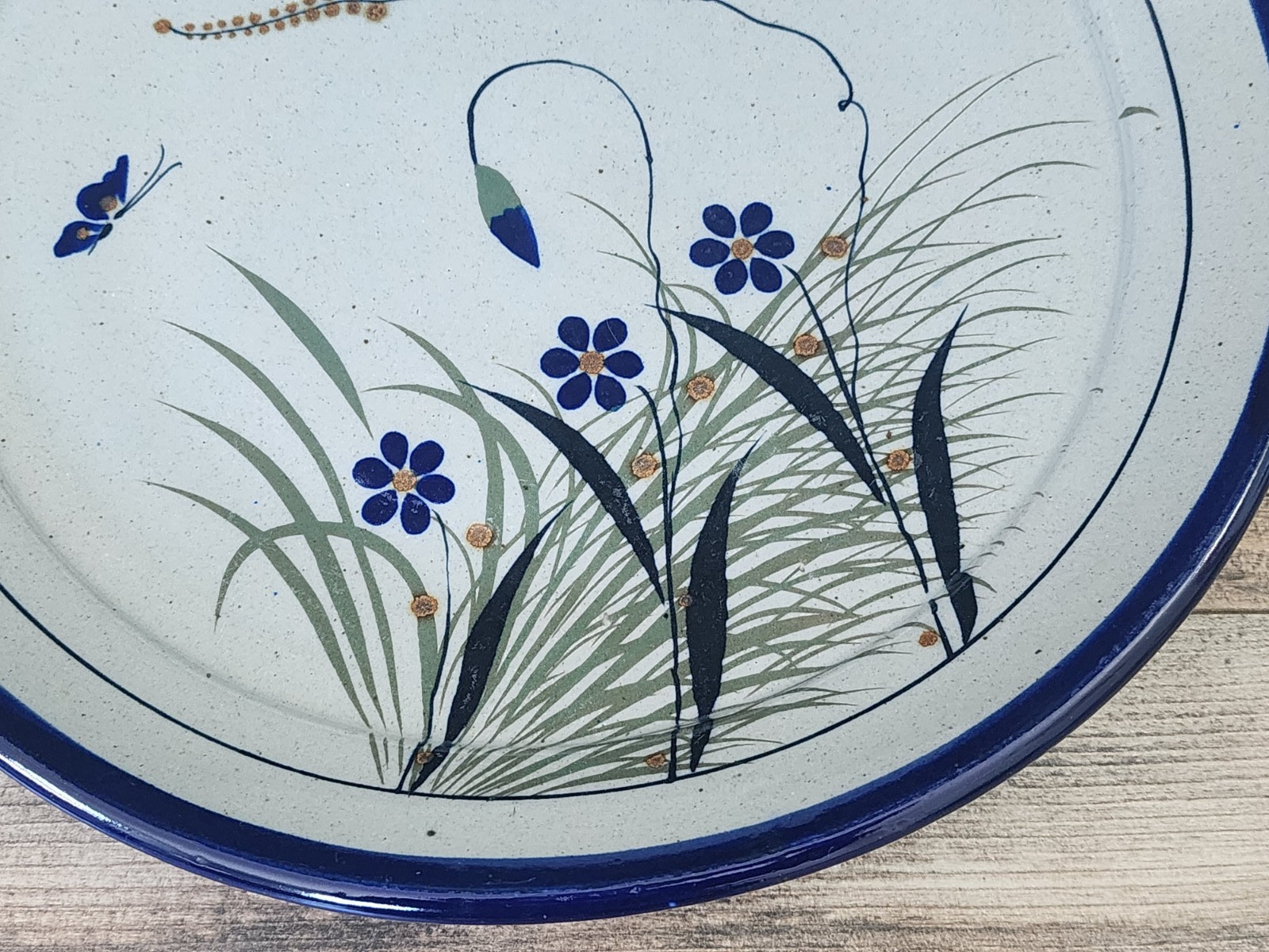 Teresa Duran Xochiquetzal Tonala Butterfly Serving Platter | Signed | 14″