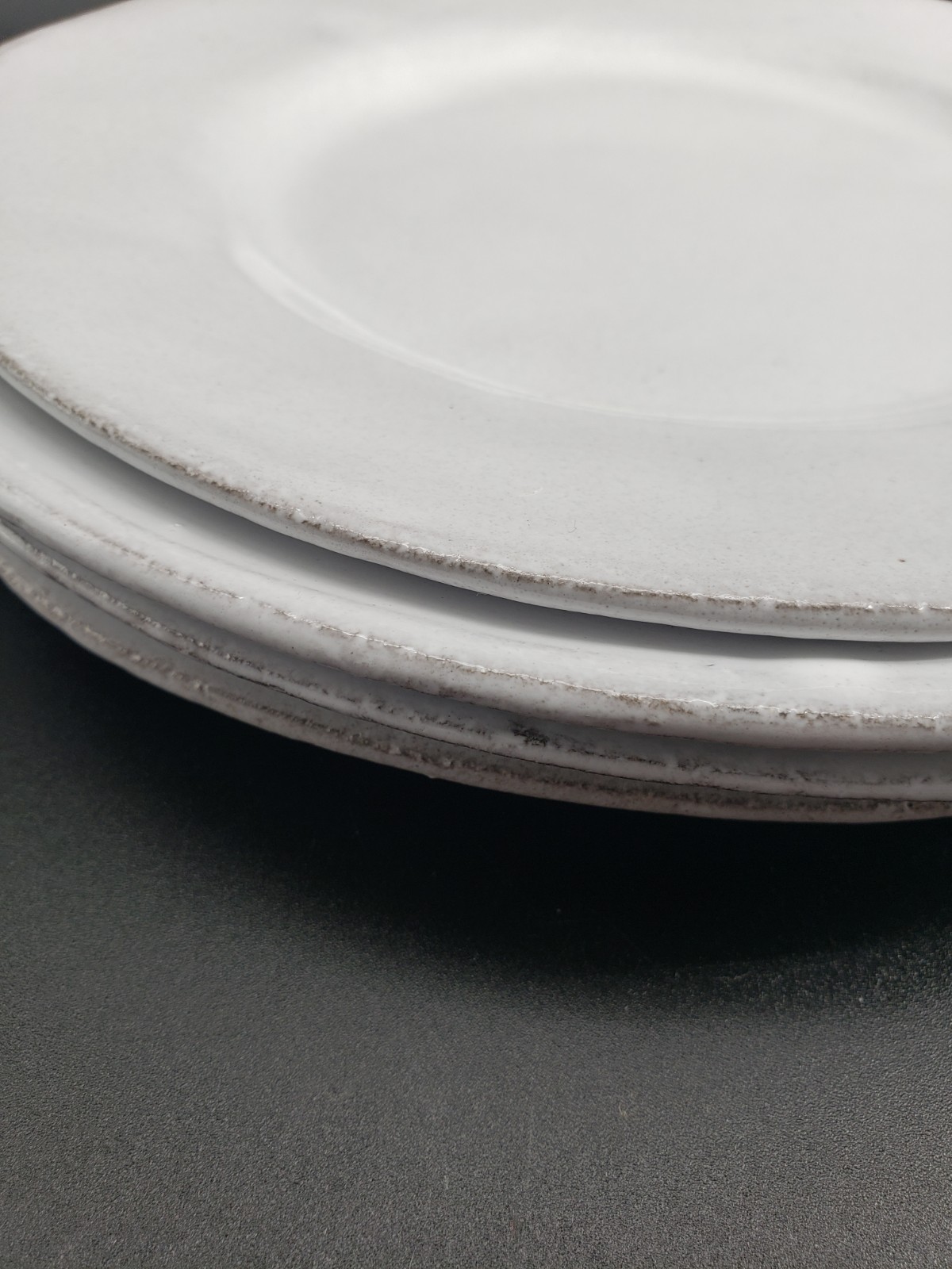 Astier De Villatte 9in Round Dinner Plate Set of 4