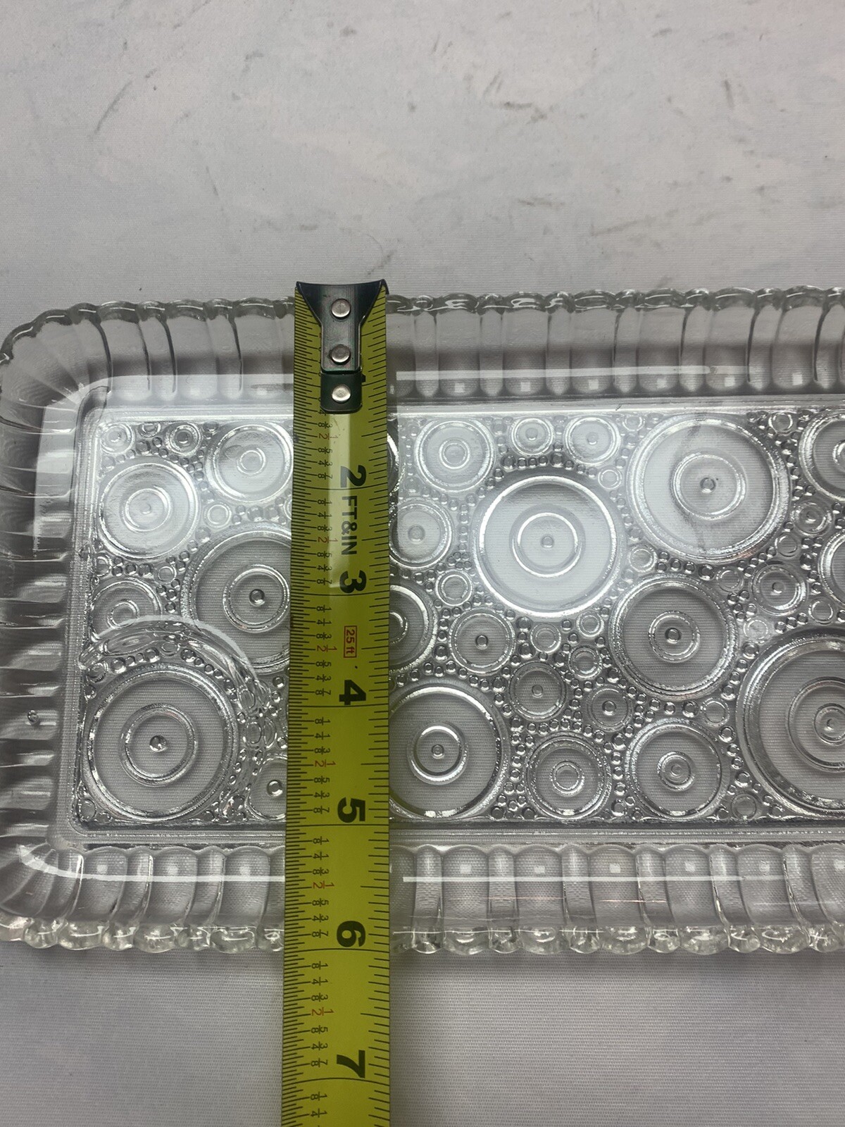 Vintage Anchor Glass – Serva Snack Set – 50’s Original Box Retro Bubble Pattern