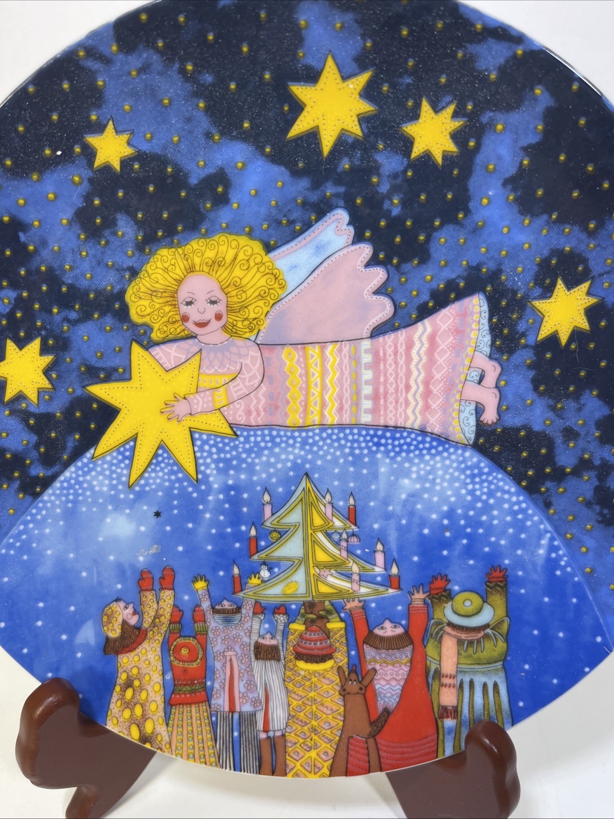 COLLECTIBLE PLATE I Bring You The Star Of Peace KIKI 1988 Japan 1988