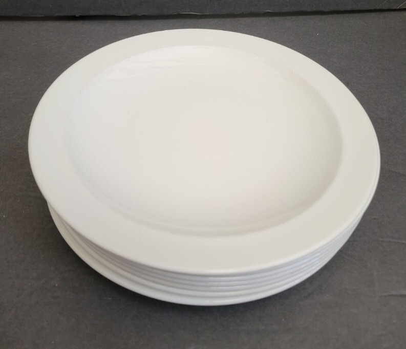 Lot of 39 Corning Centura White Narrow Rim & Coup Dinner Salad Plates Bowls Cups