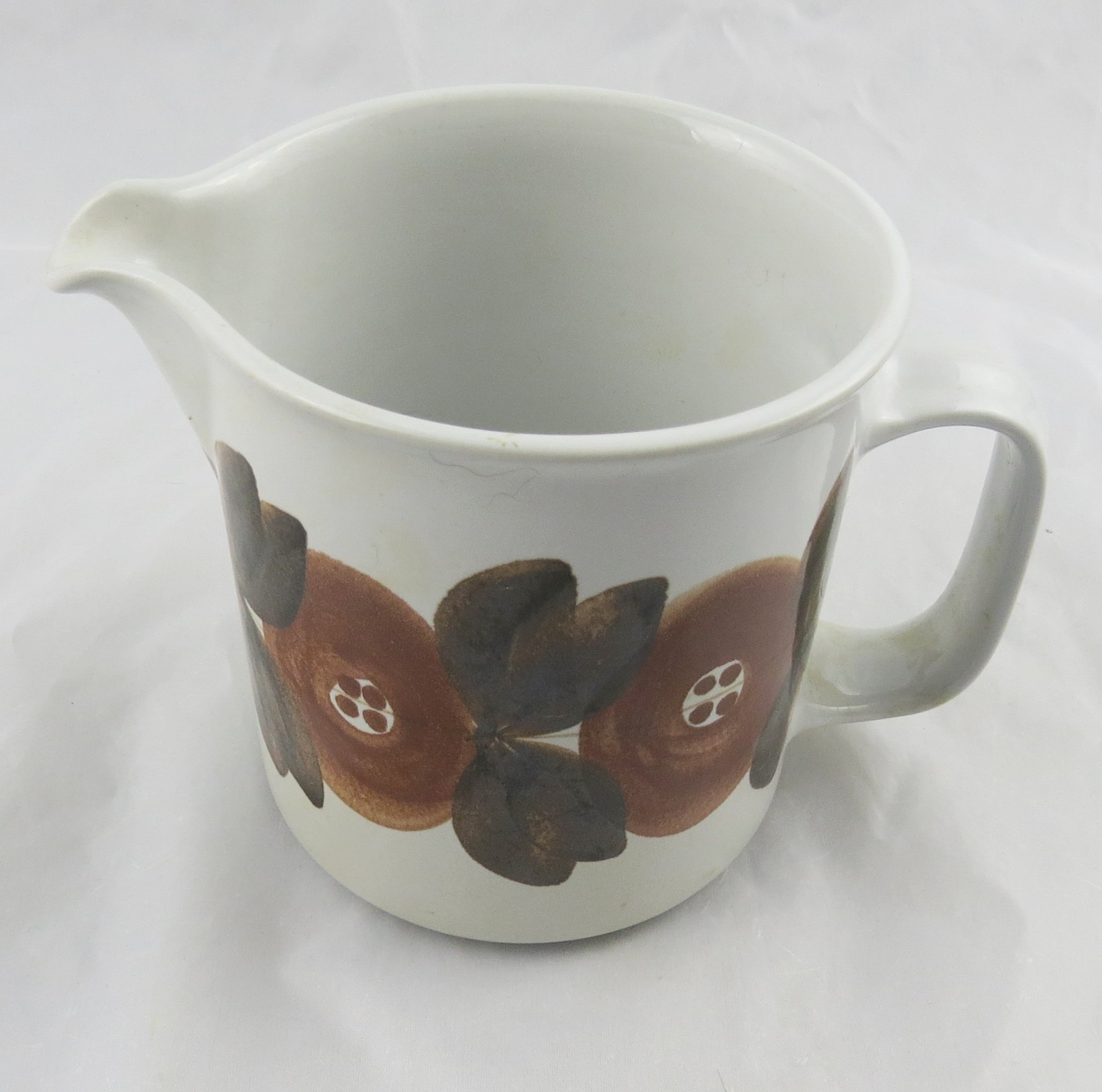 Arabia Finland Rosmarin Brown Pitcher 5-1/4″ by 7-1/4″ Ulla Procope
