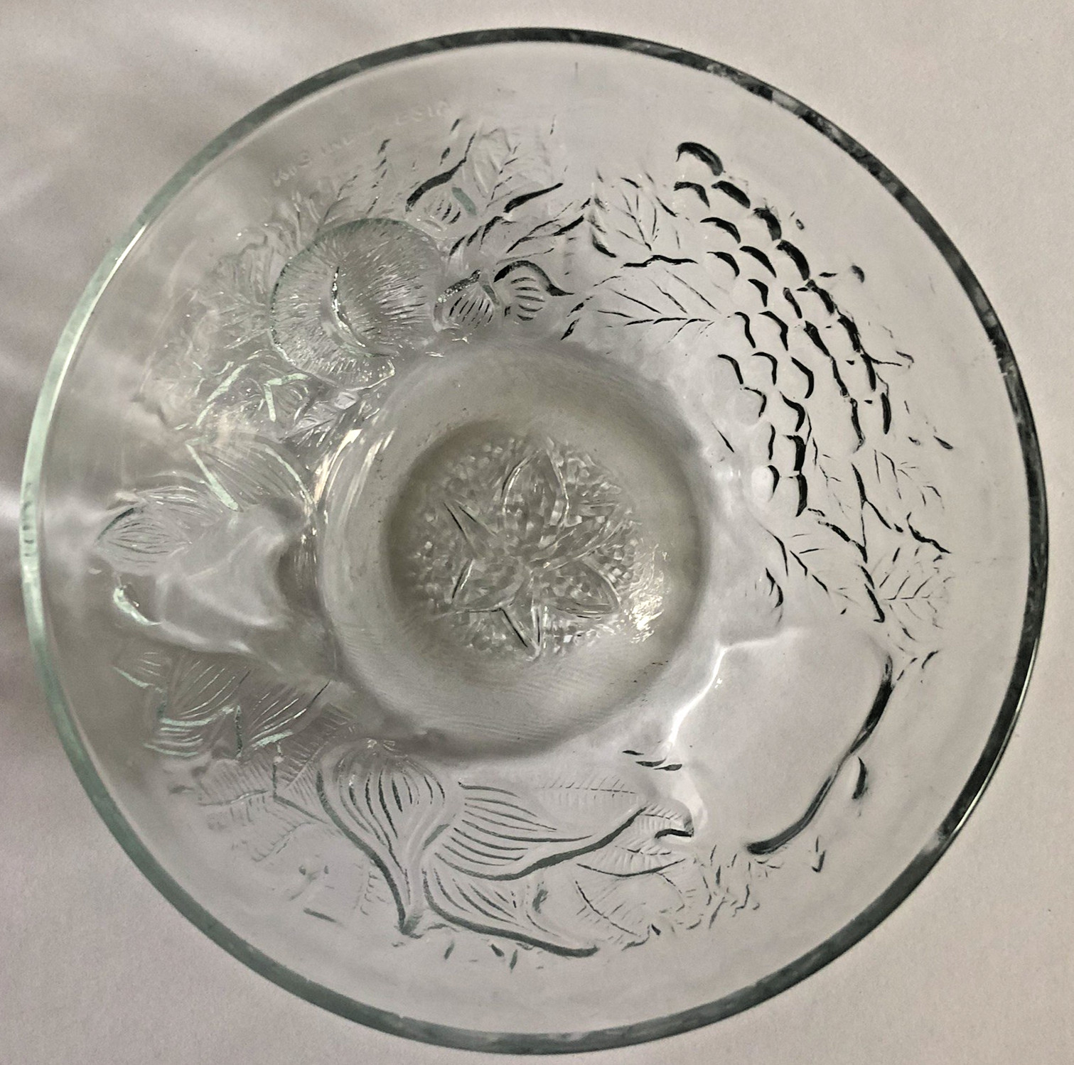 Vtg KIG Indonesia Fruit Garden Bowl 5″ Clear Glass 12 Available Sold Separately