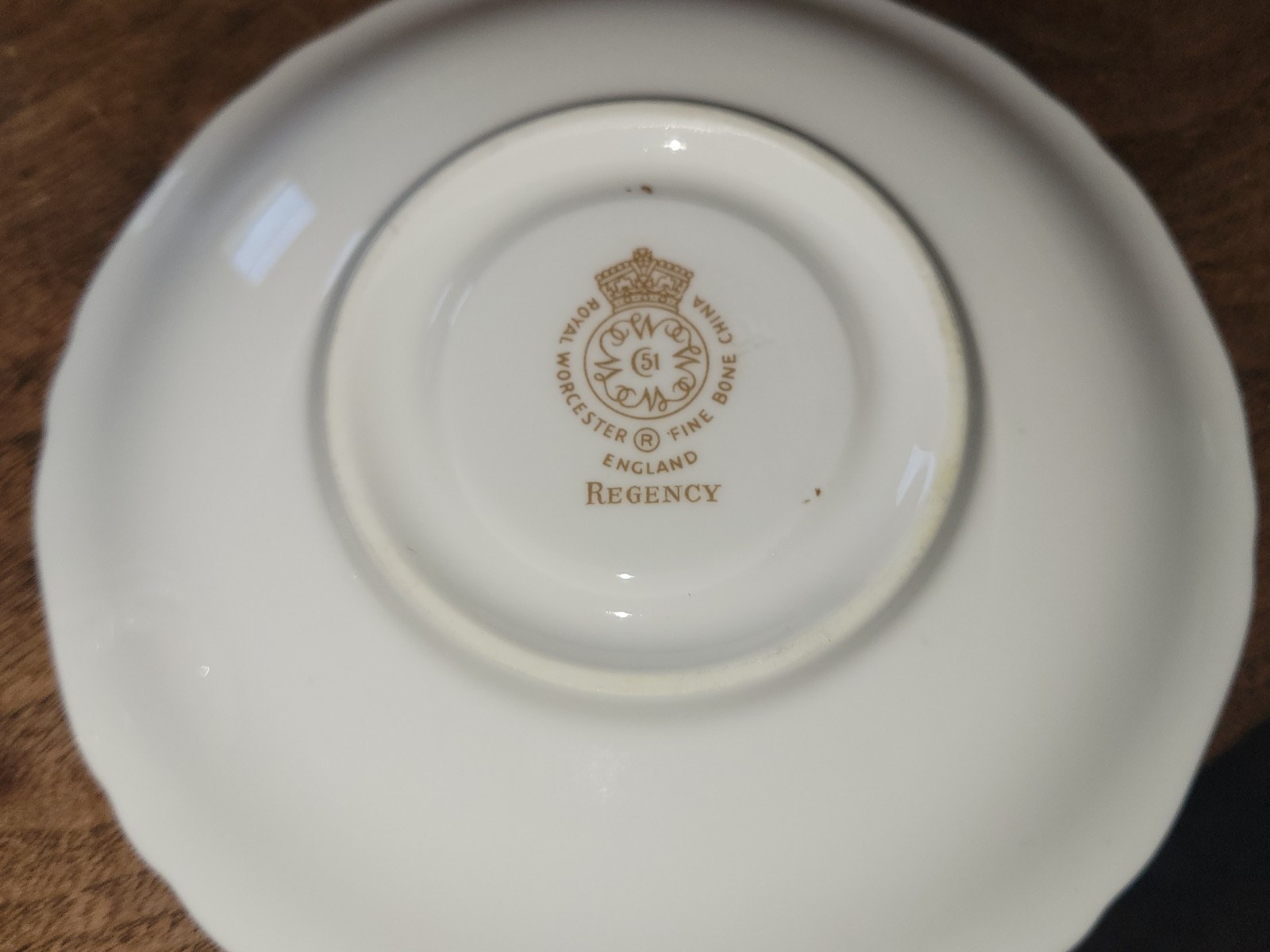Set Of 4 ROYAL WORCESTER Fine Bone China REGENCY BLUE Tea Cups & Saucers