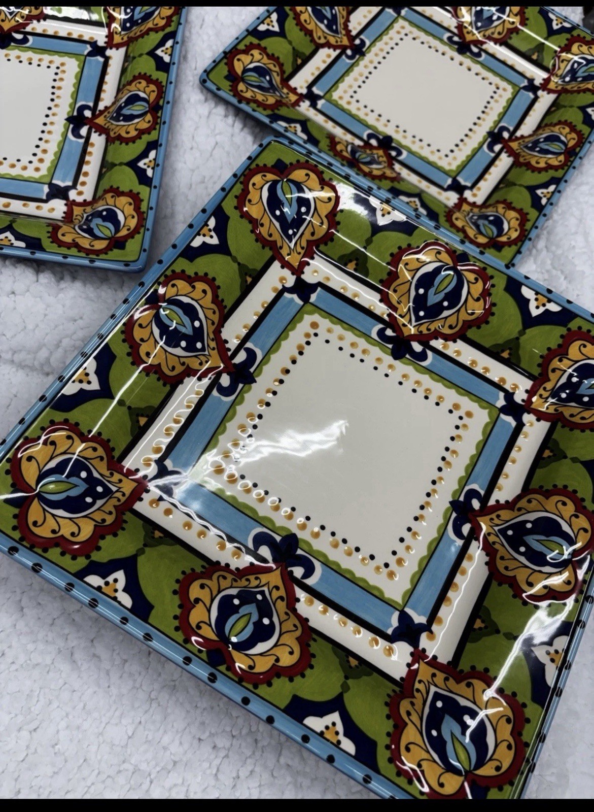 Espana Lifestyle Handcrafted Bocca 10 1/2″ Dinner Plate Color –