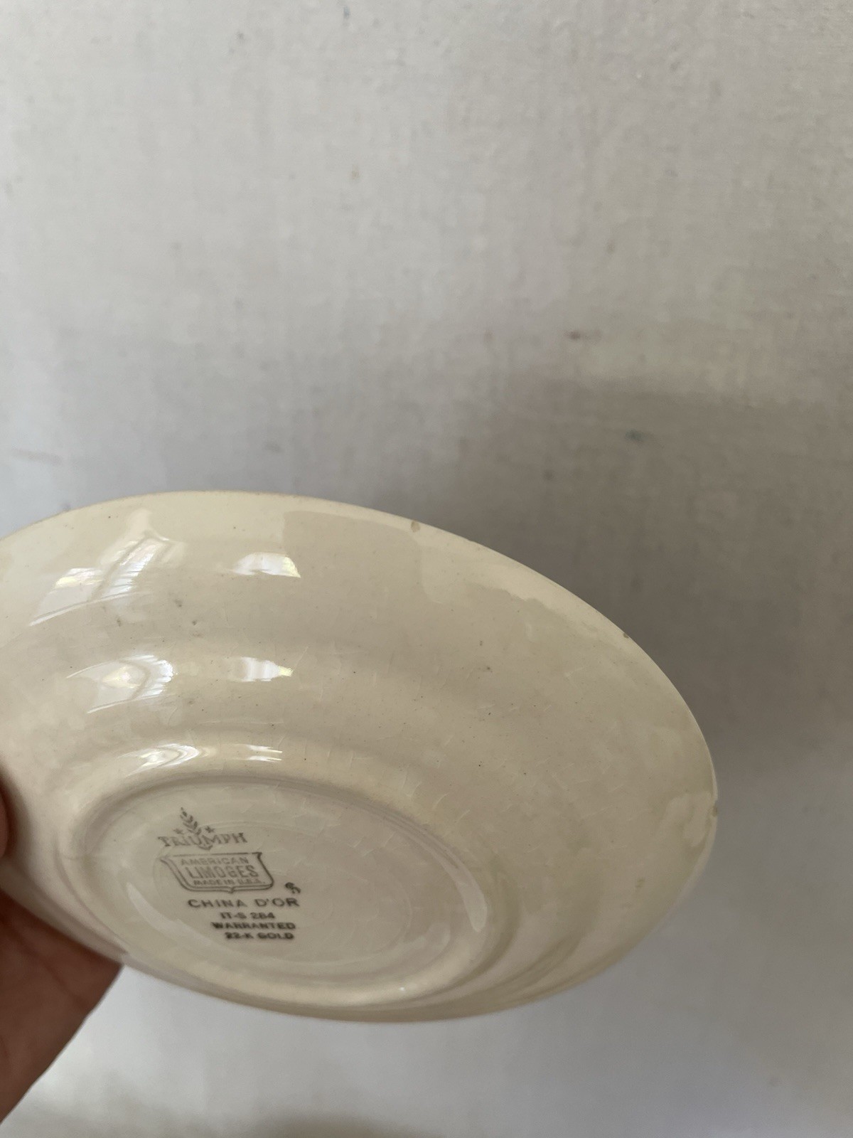 American Limoges Triumph China D’or 22K Gold Bread Plate Vintage Lot of 3