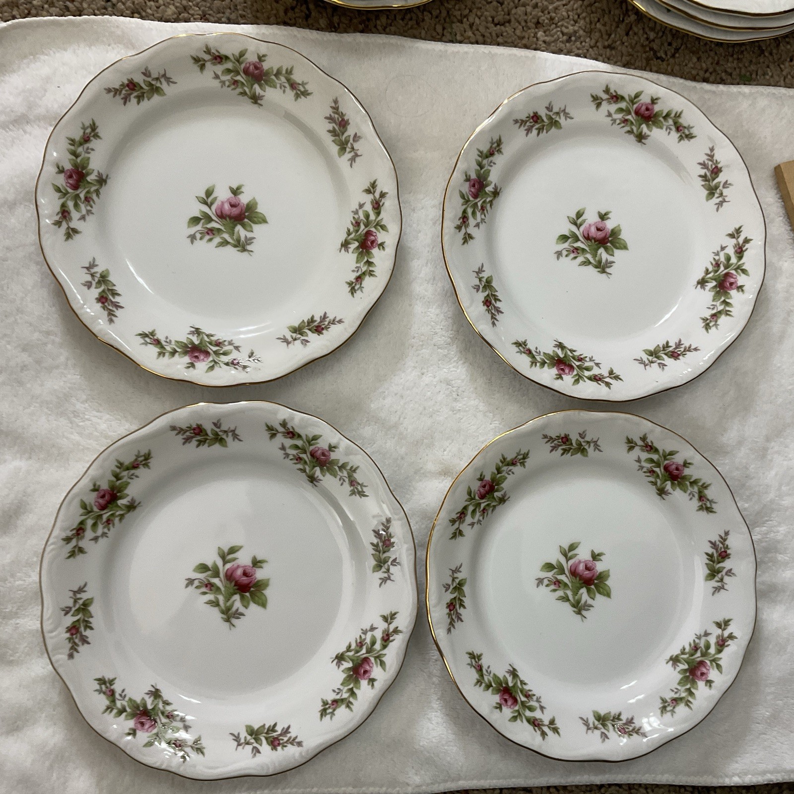 Johann Haviland Traditions Fine China Moss Rose Bread/ Dessert Plate 6.25 In VTG