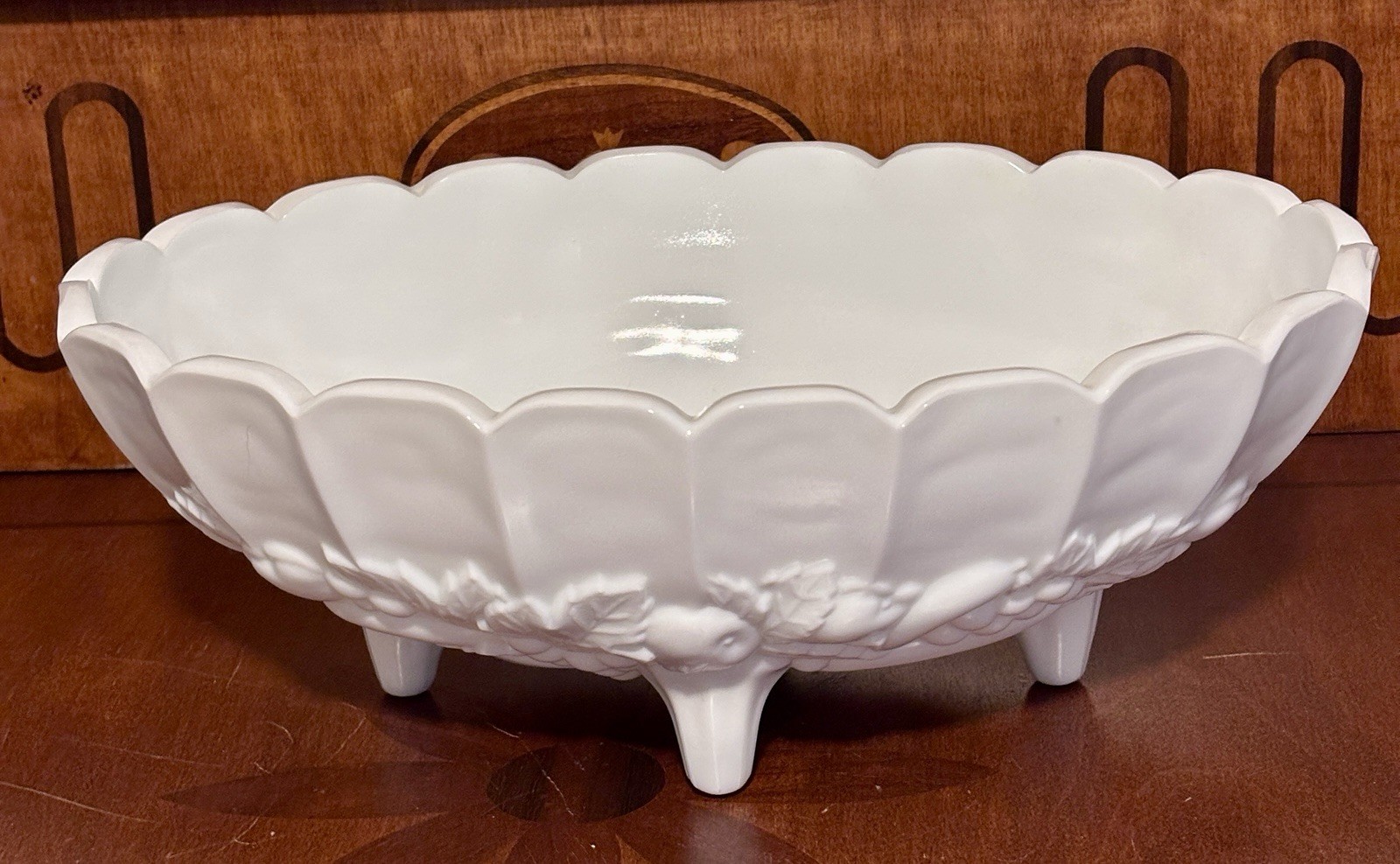Indiana Glass footed fruit bowl